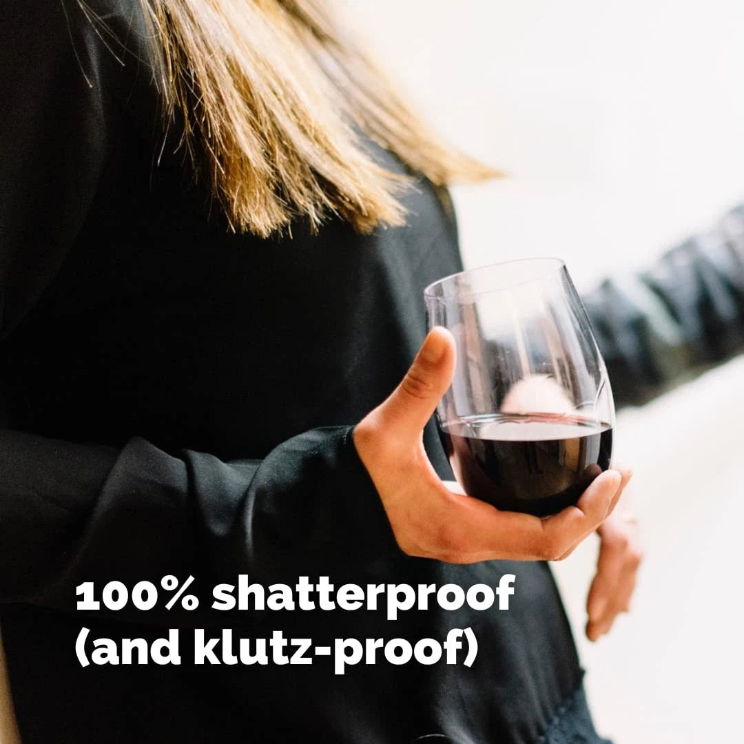 Outdoor Wine Glasses Stemless (20oz) | Set of 6 | Unbreakable Tritan Plastic ... | eBay