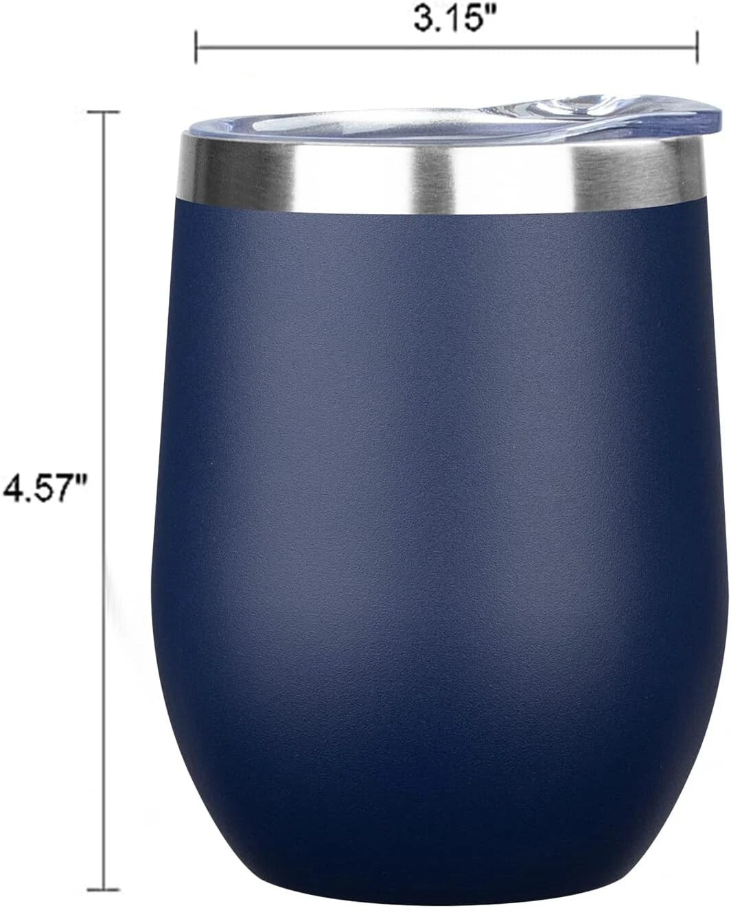 Colorful 12 Oz Insulated Wine Tumblers - Unbreakable Stainless Steel for Travel | eBay