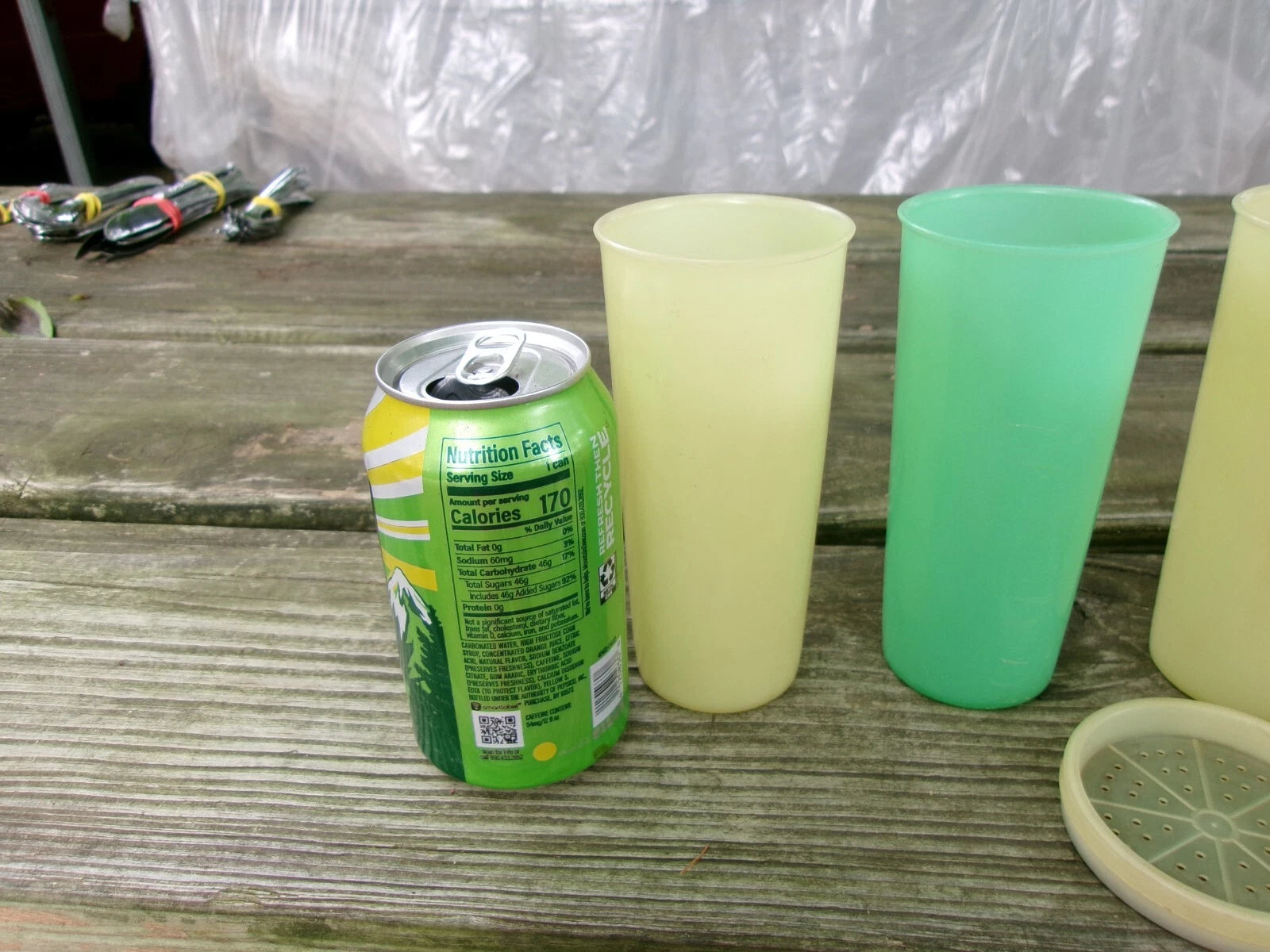 Lot of 7 Vtg. Tupperware Pastel Tumblers 6" Drinking Glasses - 8 Oz + 4 Coaster | eBay