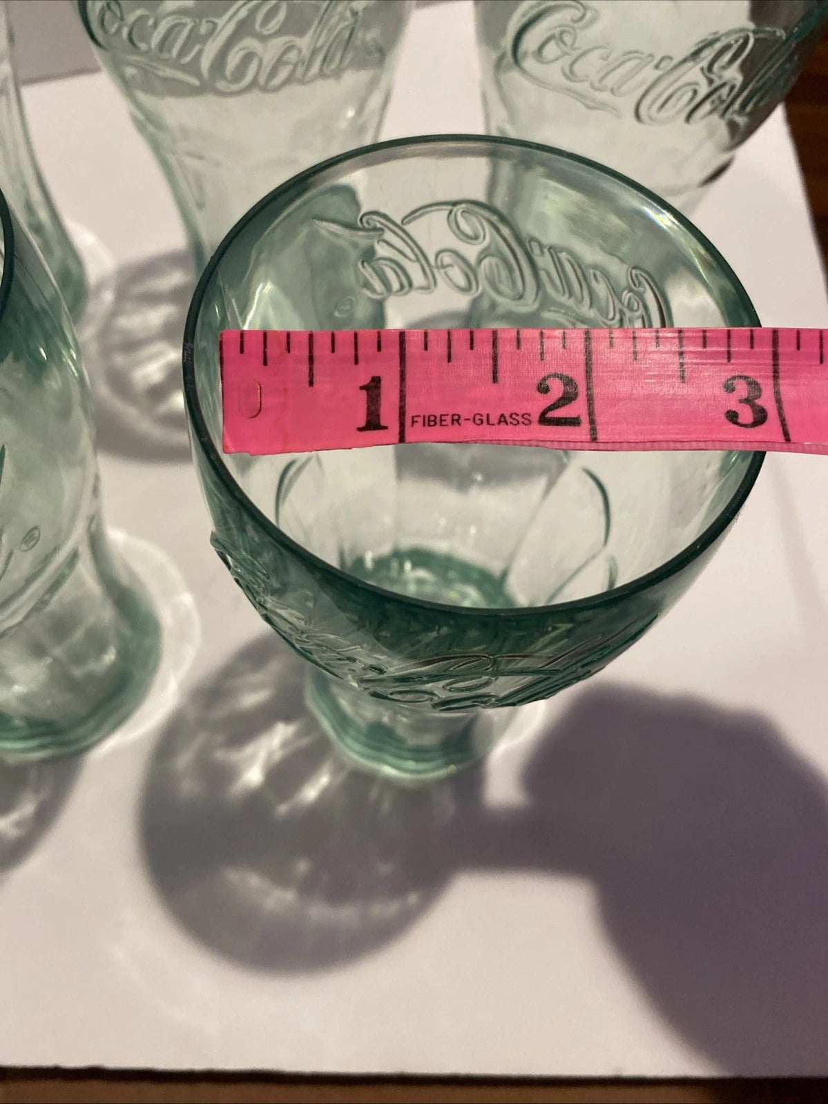 Set of 7 Coca -Cola Green Plastic Tumblers 6” Embossed Logo VTG Style Cups | eBay