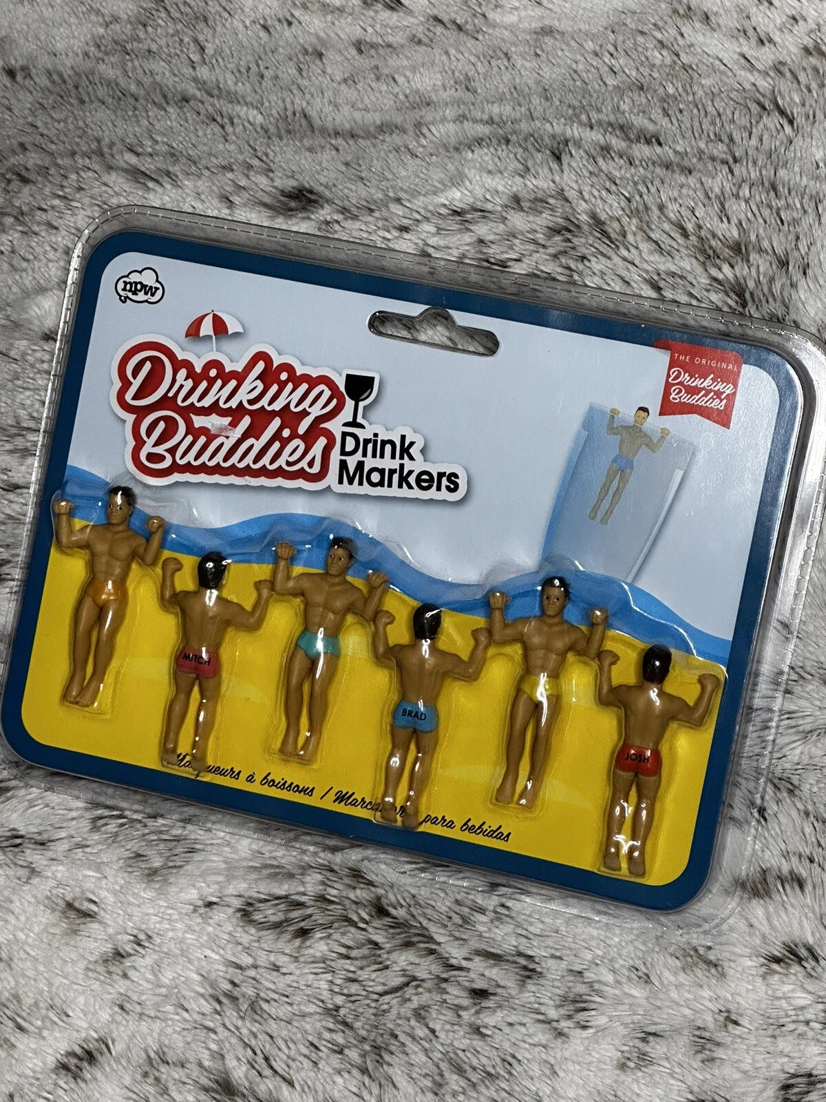 The Original Drinking Buddies Novelty Buddies Drink Markers Set Of 6 NIP | eBay