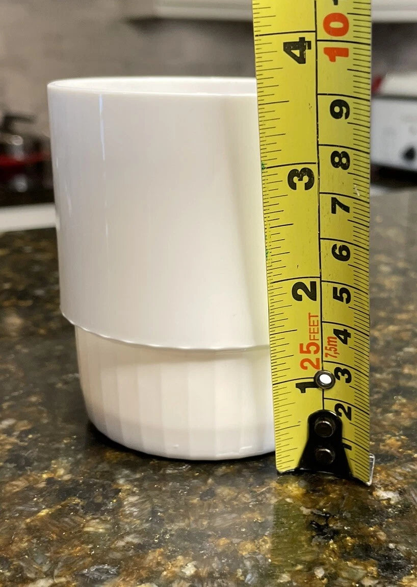 Set Of 6 Tupperware Cup Low Ball Preludio Acrylic 10 oz. #1672 Black And White | eBay