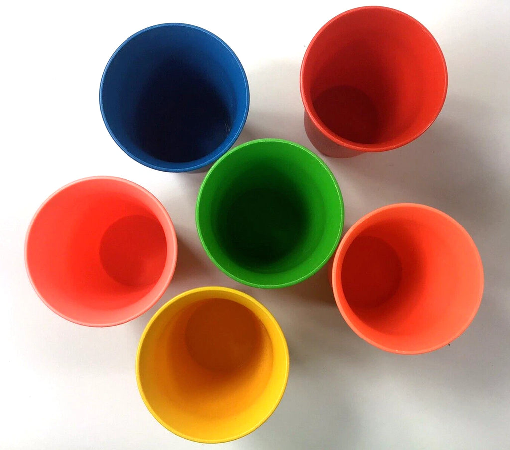 Lot of 6 Vintage Tupperware 8oz Drinking Cups Kids 109 Stacking Bell Tumblers | eBay