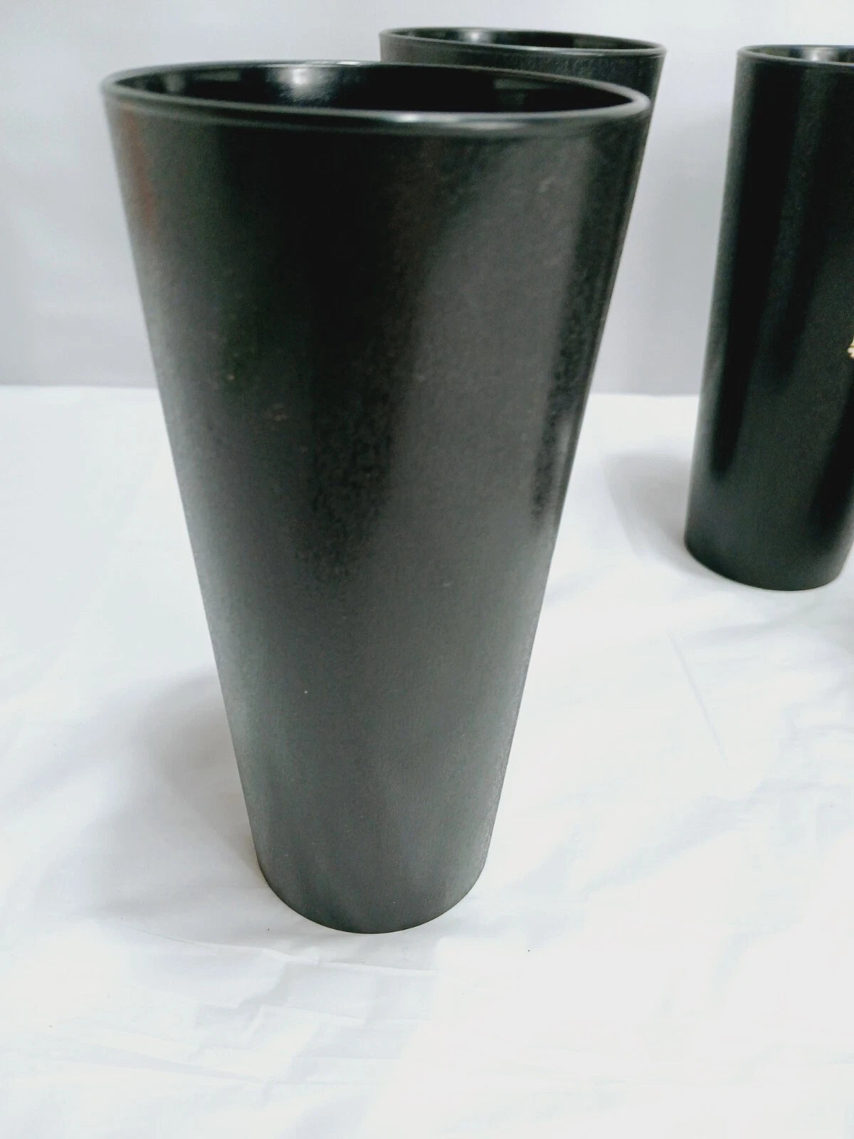 Set of 6=Vtg Nasco Black with Gold Owls Tumblers/Glasses = Plastic = about 14 oz | eBay