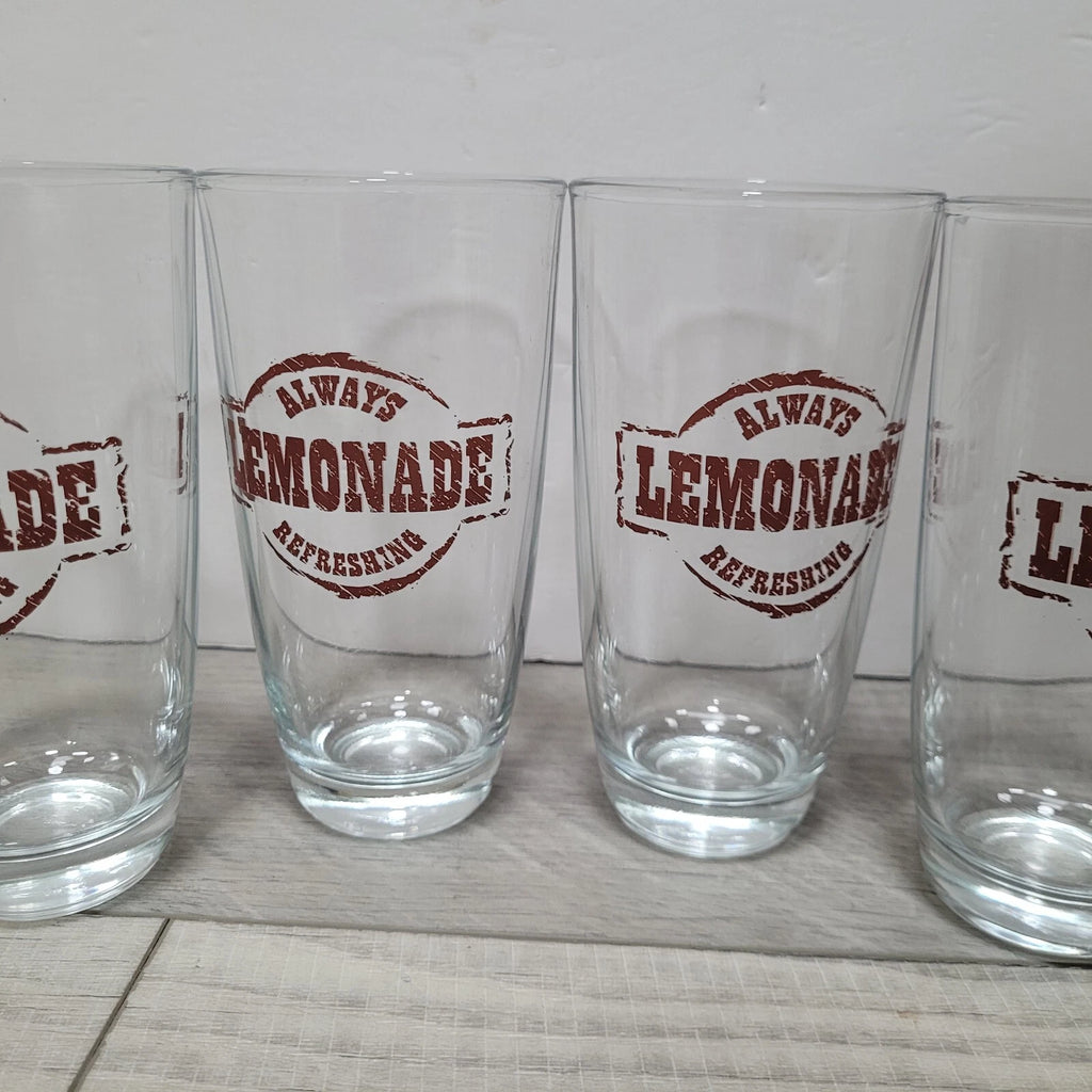 Vintage Crisa Libbey Country Folk Collection Tumblers Lemonade Glasses Set of 6 | eBay