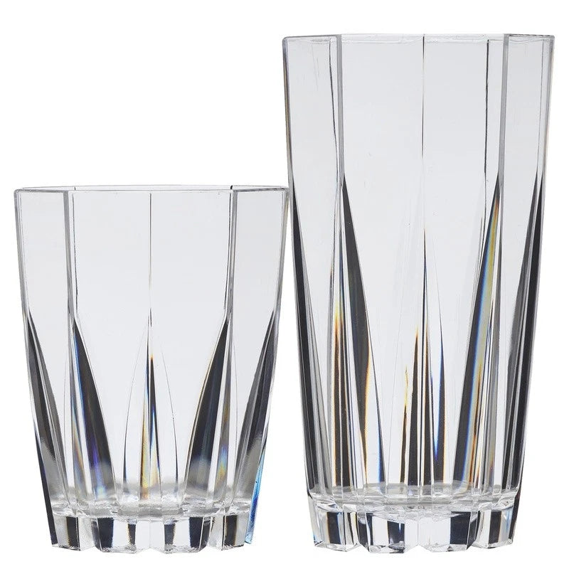 Stackable Unbreakable Acrylic Tumblers Set of 12 Indoor Outdoor Drinkware New | eBay