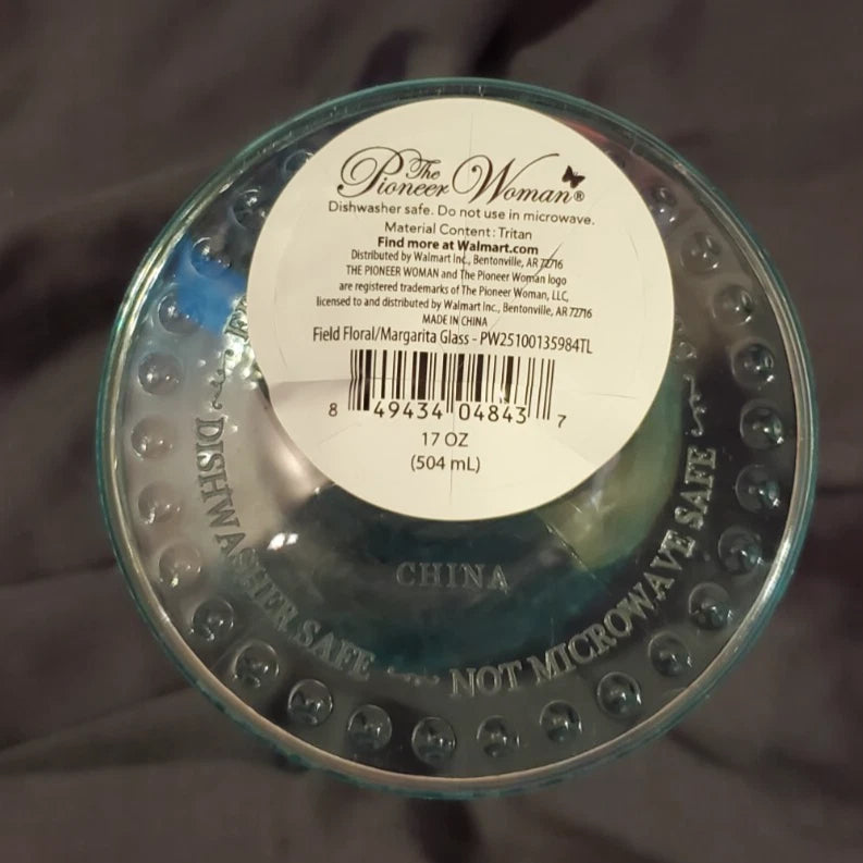 The Pioneer Woman 17oz Embossed Tritan Ditsy Margarita Cocktail Glass - Set of 2 | eBay