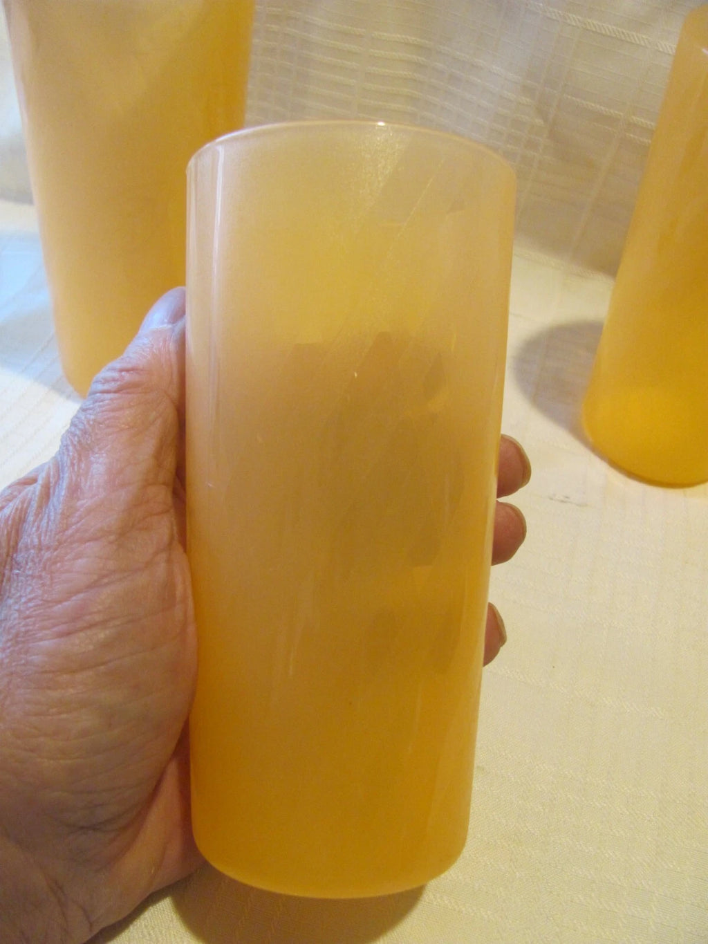 Set of 4 Tupperware Jazzy Celebration Geometrical Tumblers 14 oz #2663 Orange | eBay