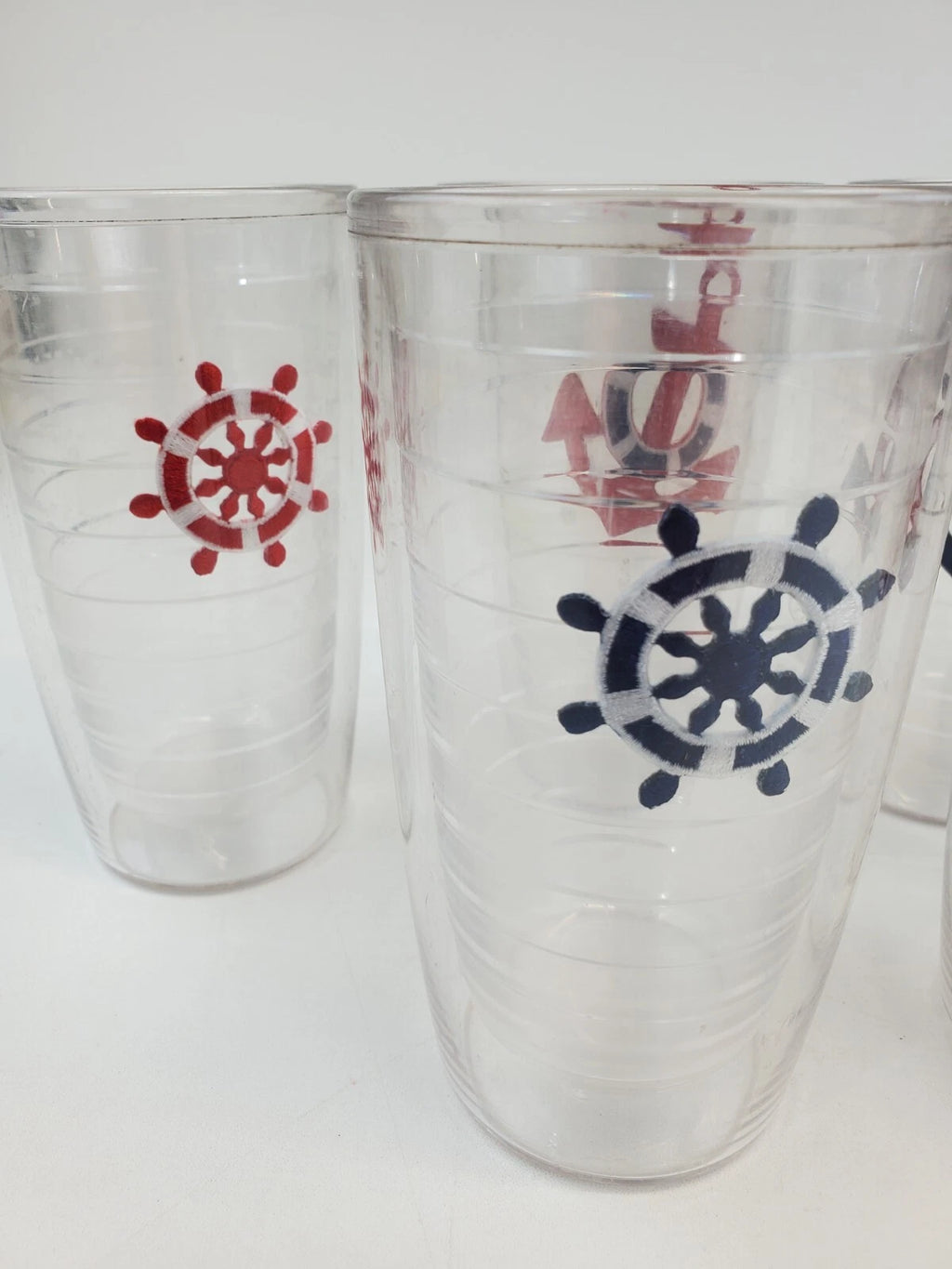 Set of 6 Plastic Insulated Nautical Tumblers 6" | eBay