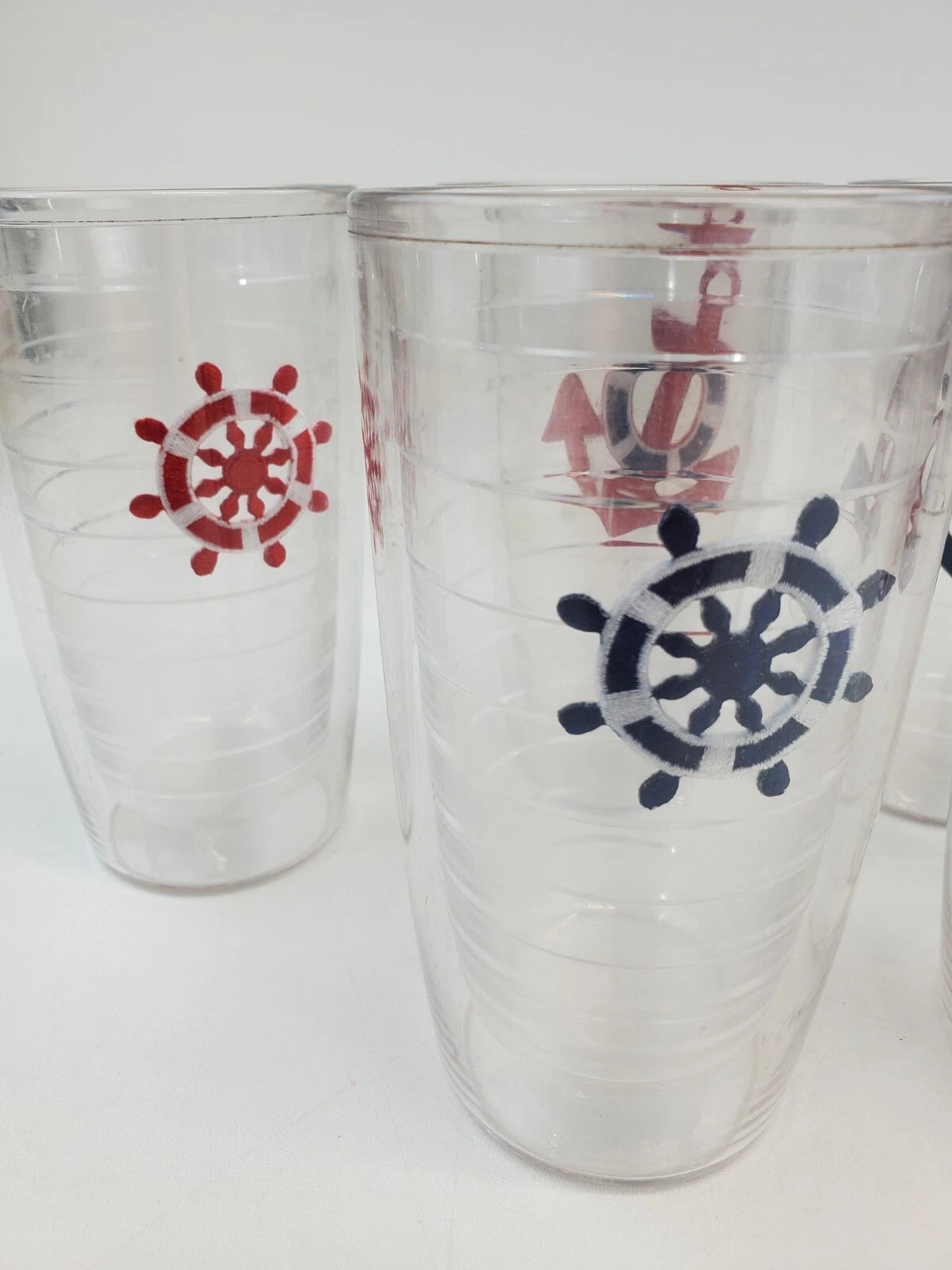 Set of 6 Plastic Insulated Nautical Tumblers 6" | eBay
