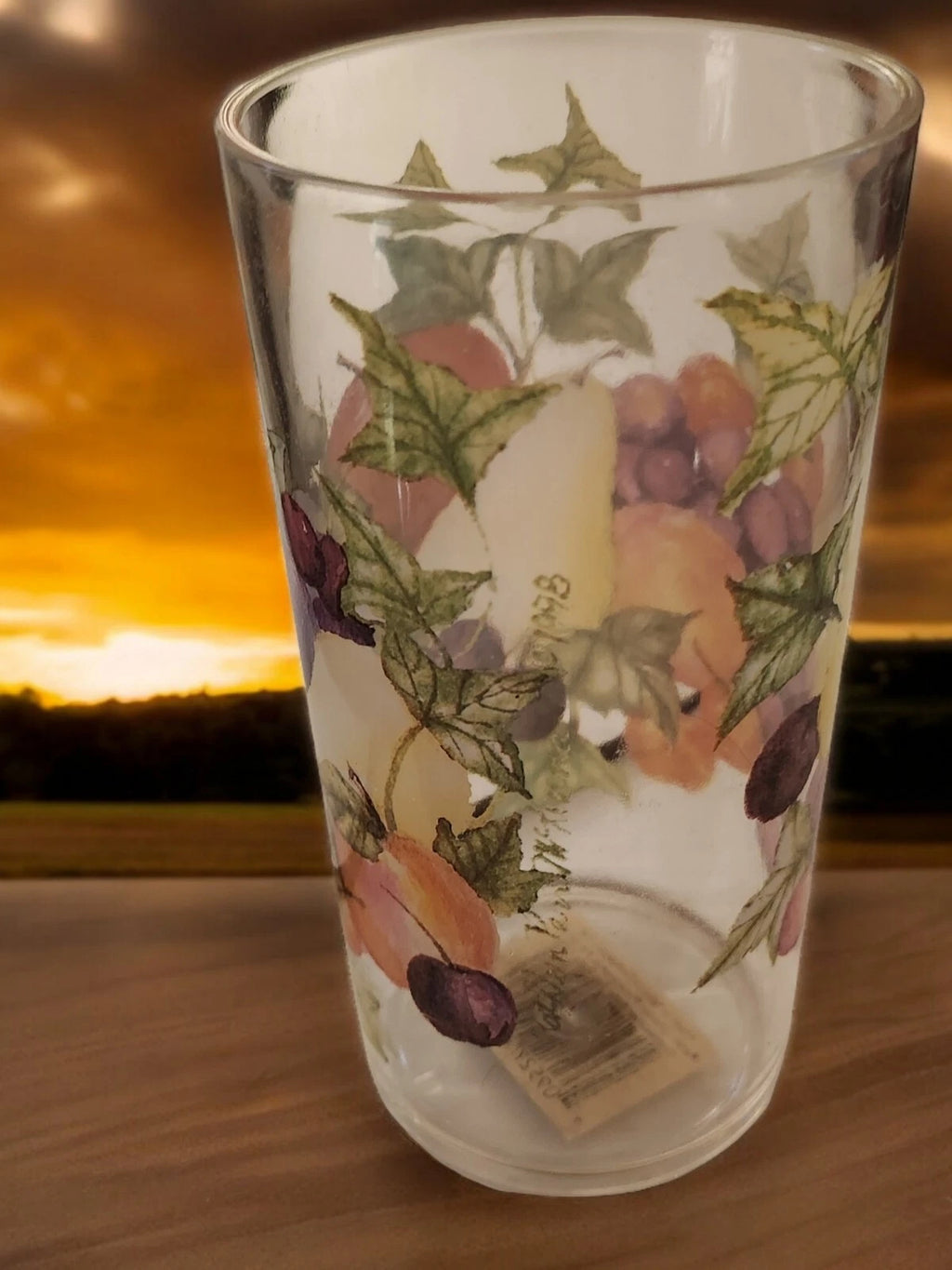 Set of 6 MCM Lucite Highball Glasses – Fruit Pattern Acrylic Drinkware | eBay