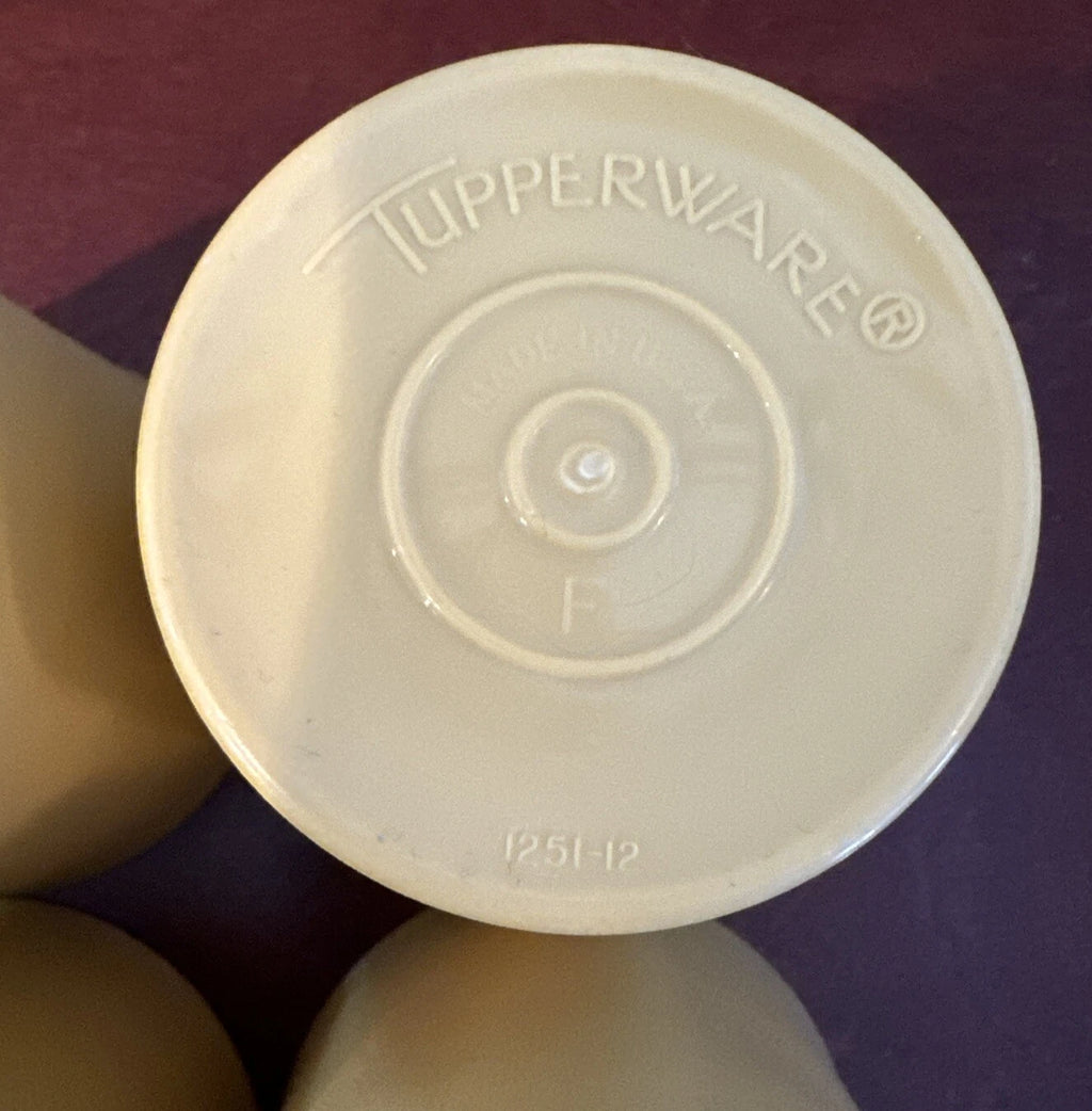 Vintage Tupperware Harvest Gold 6 oz Tumblers Cups #1251 Set of 6 Plastic | eBay