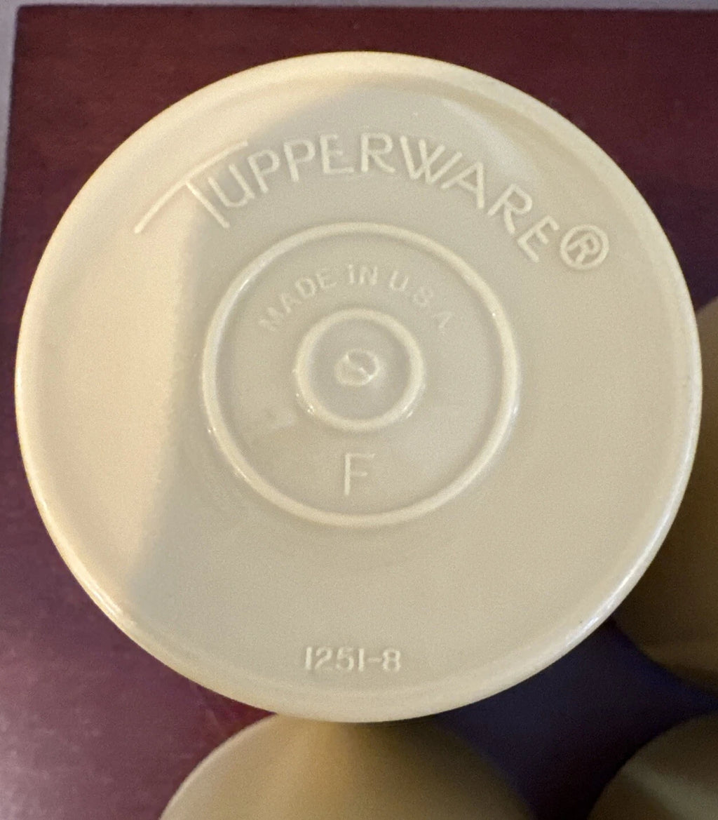 Vintage Tupperware Harvest Gold 6 oz Tumblers Cups #1251 Set of 6 Plastic | eBay