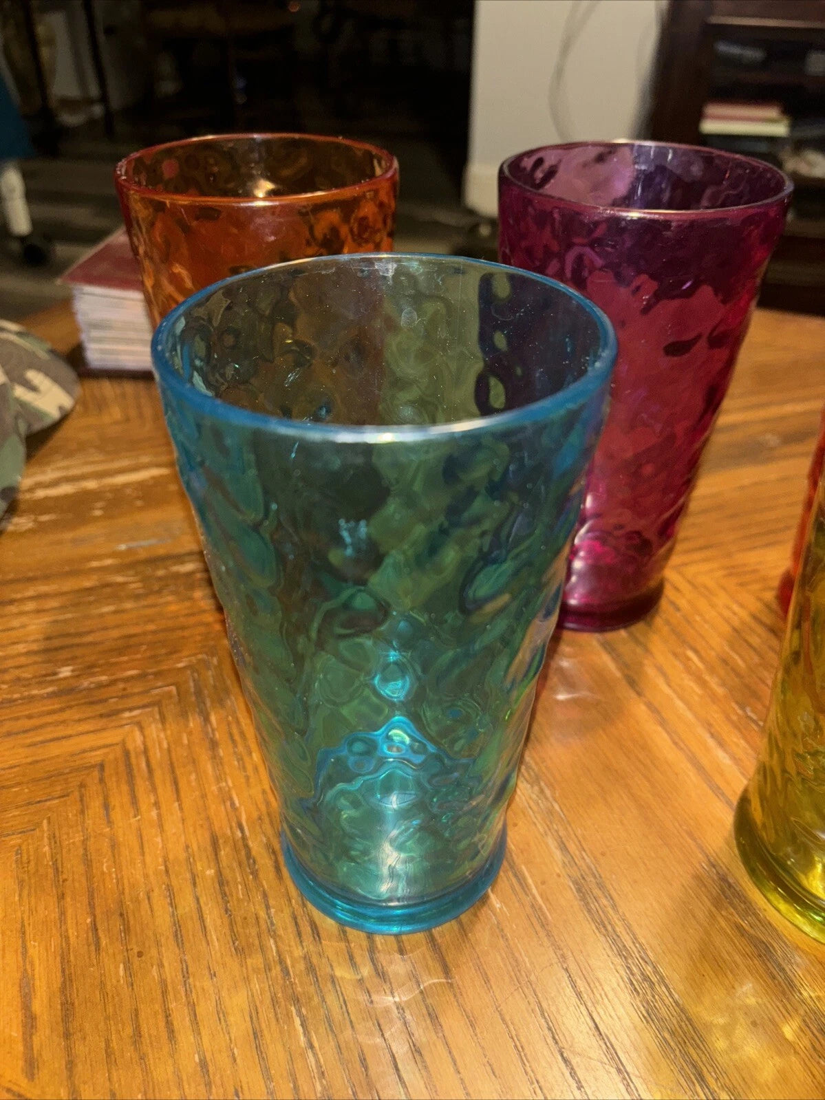 1970’s Pasabache Jewel Tone Optic Circles Acrylic 16oz Tumblers Set Of 6 | eBay