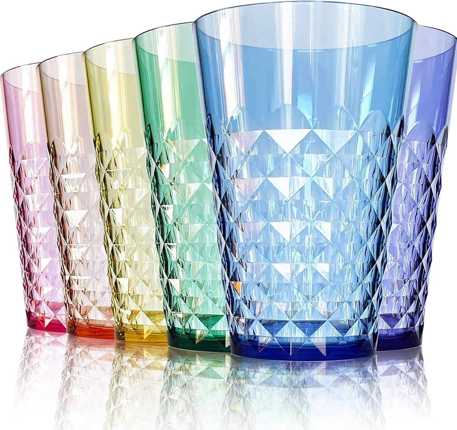 Unbreakable 32 oz Ocean-Inspired Tumblers Set of 6 - BPA-Free & Dishwasher Safe | eBay
