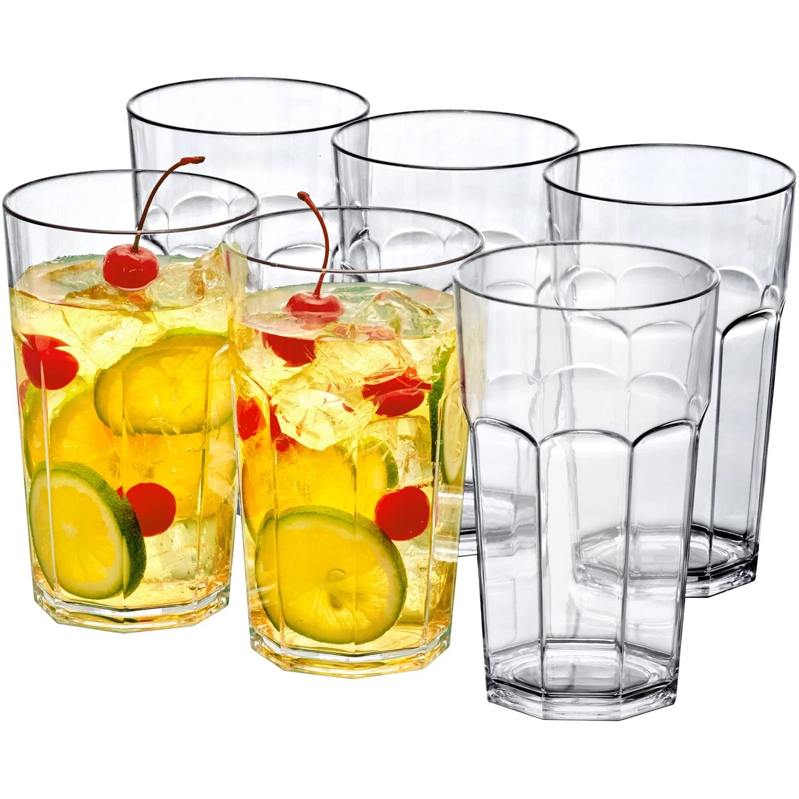 - Affinity - 20-Ounce Plastic Tumblers (Set of 6), Clear Reusable Plastic Cup... | eBay