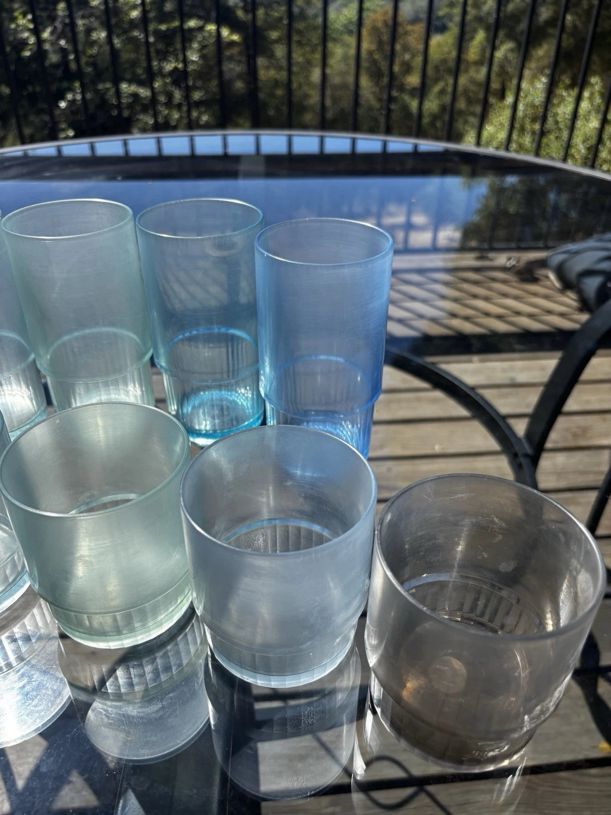 Vtg Tupperware Tumbler Cup Preludio Acrylic 6- 10 oz 6- 14 Oz Multi Color Set 12 | eBay