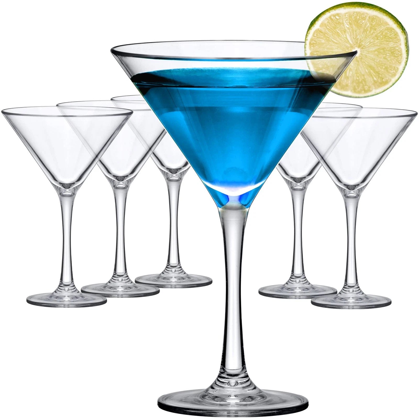 Abby Vesper 10oz Plastic Martini Glasses Set of 6- Reusable, BPA-Free, Outdoor | eBay