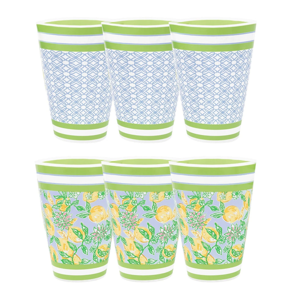 14 Ounce Reusable Plastic Pool Cups, Set of 6 Durable Kid-Friendly Drinking G... | eBay