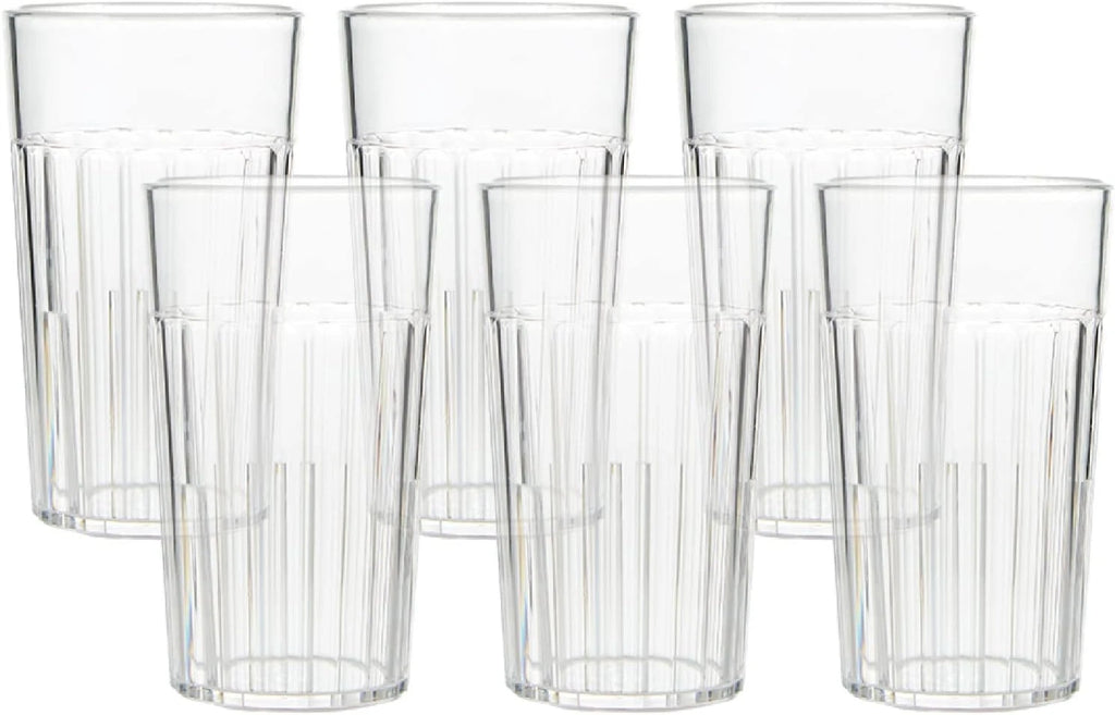 6 Oz Clear Plastic Tumblers, Set of 6 - Made in the USA, BPA Free Plastic - Brea | eBay