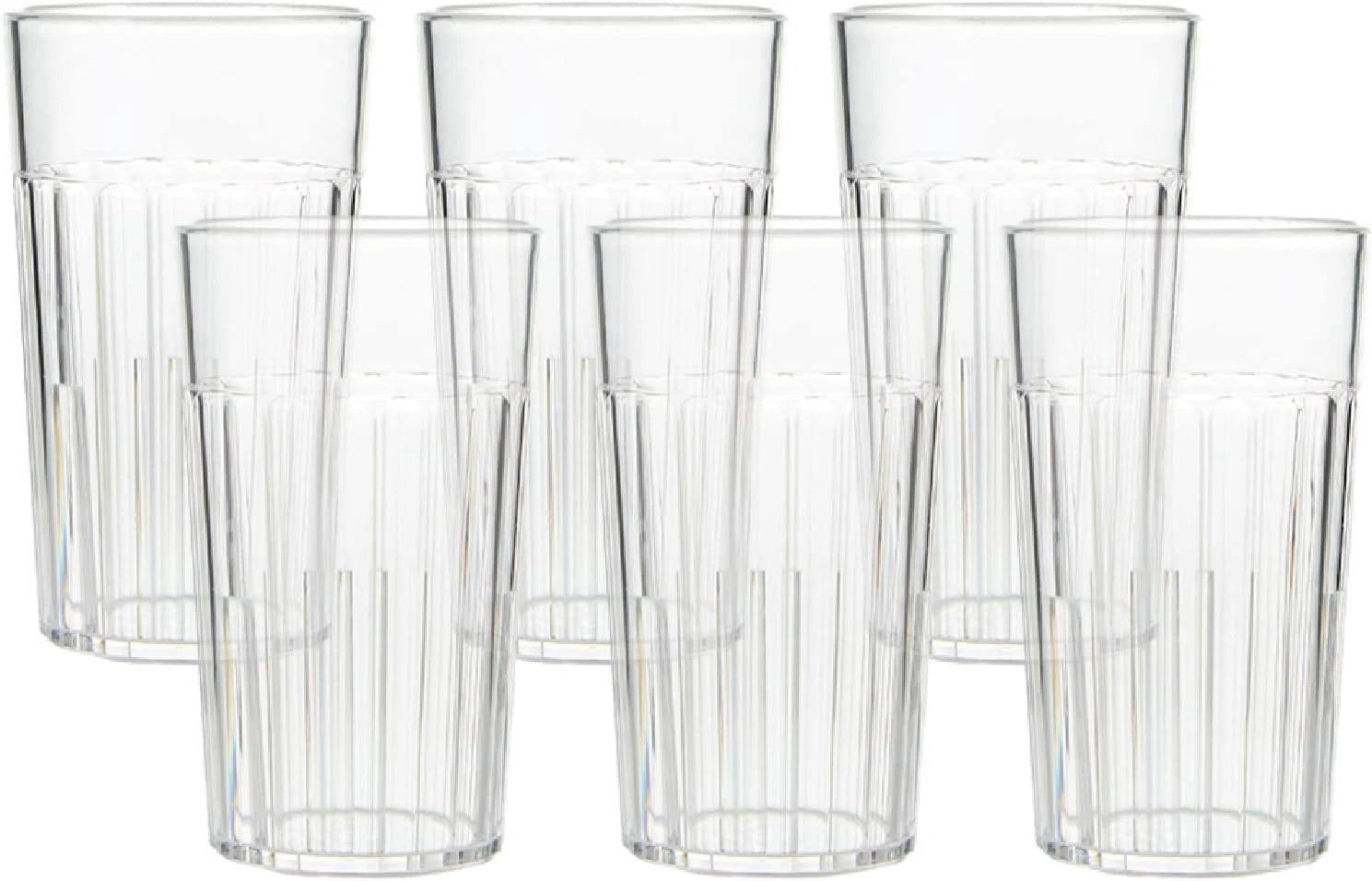 6 Oz Clear Plastic Tumblers, Set of 6 - Made in the USA, BPA Free Plastic - Brea | eBay