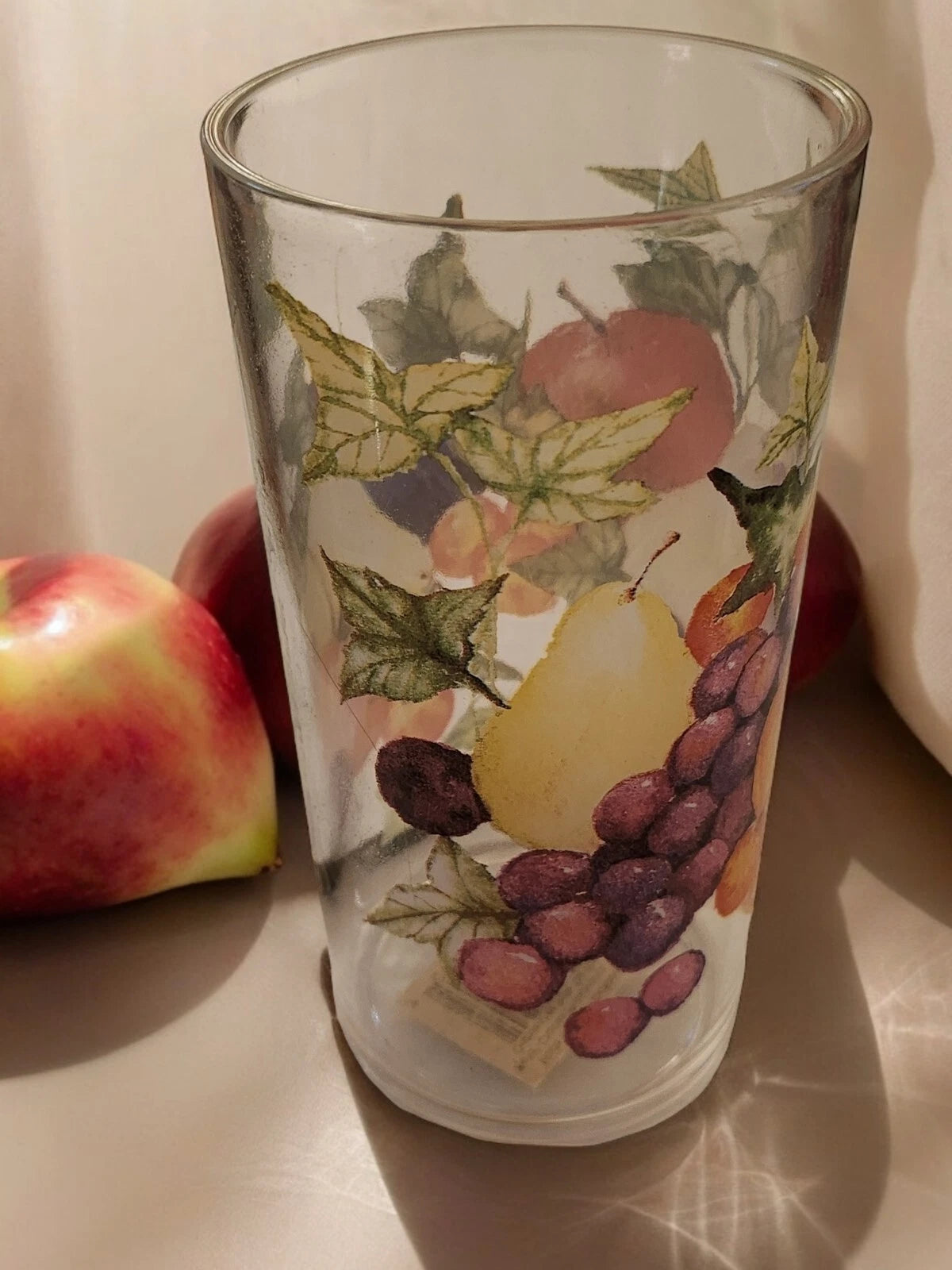 Set of 6 MCM Lucite Highball Glasses – Fruit Pattern Acrylic Drinkware | eBay