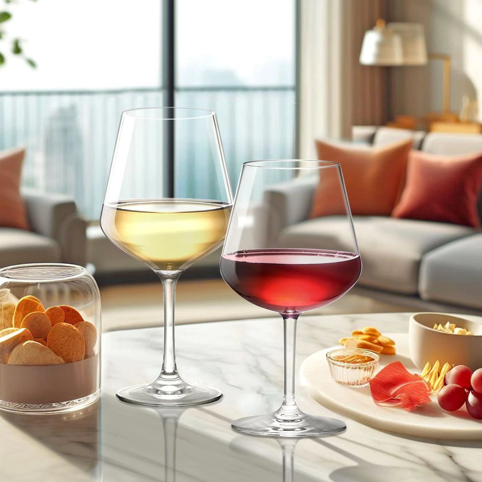 20oz Unbreakable Abby-Sienna Tritan Wine Glasses Set of 6, BPA-Free, Dishwash... | eBay