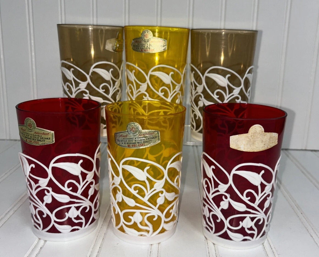 New Vintage cocktail tumblers, KH Hong Kong plastic tumblers, retro barware | eBay