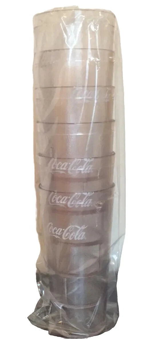 Coca Cola Restaurant Tumbler New 6x Clear Plastic Cup 24oz Have Coke And A Smile | eBay