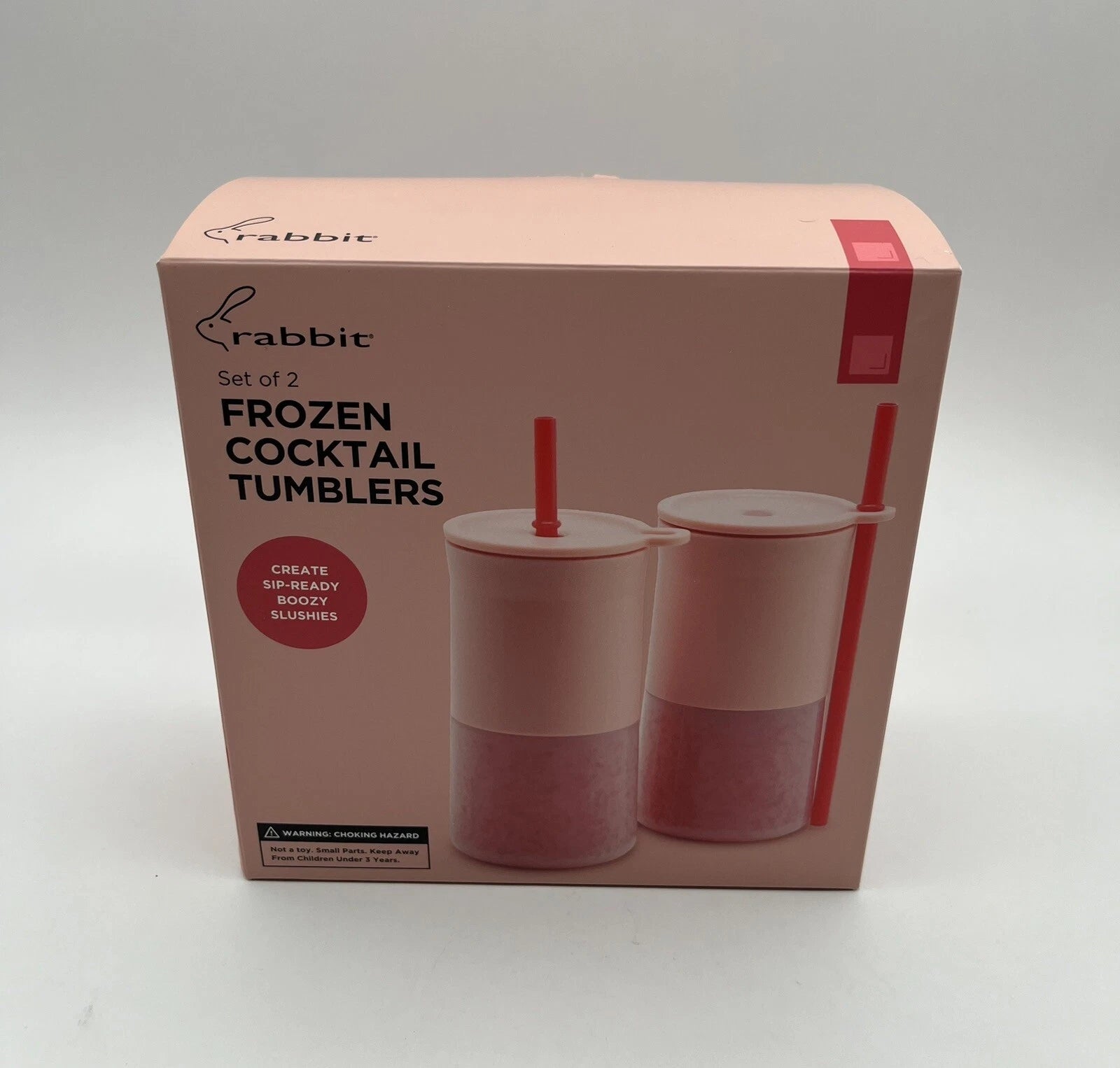 Rabbit Frozen Cocktail Pink Tumbler Set Of 2 Insulated Drink Cup, 12 oz NEW | eBay