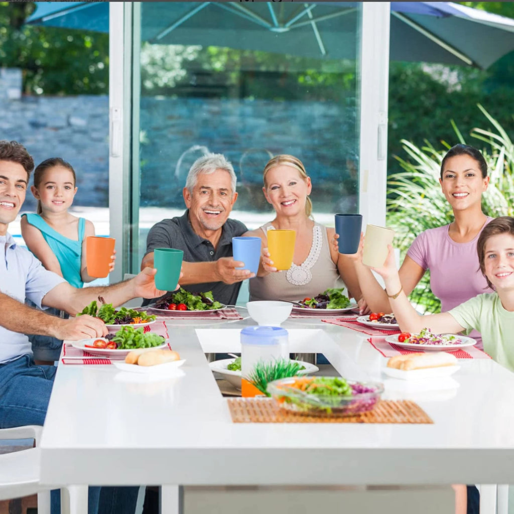Wheat Straw Cups Set of 6, 12 Oz Unbreakable Drinking, Reusable, Stackable Tumbl | eBay