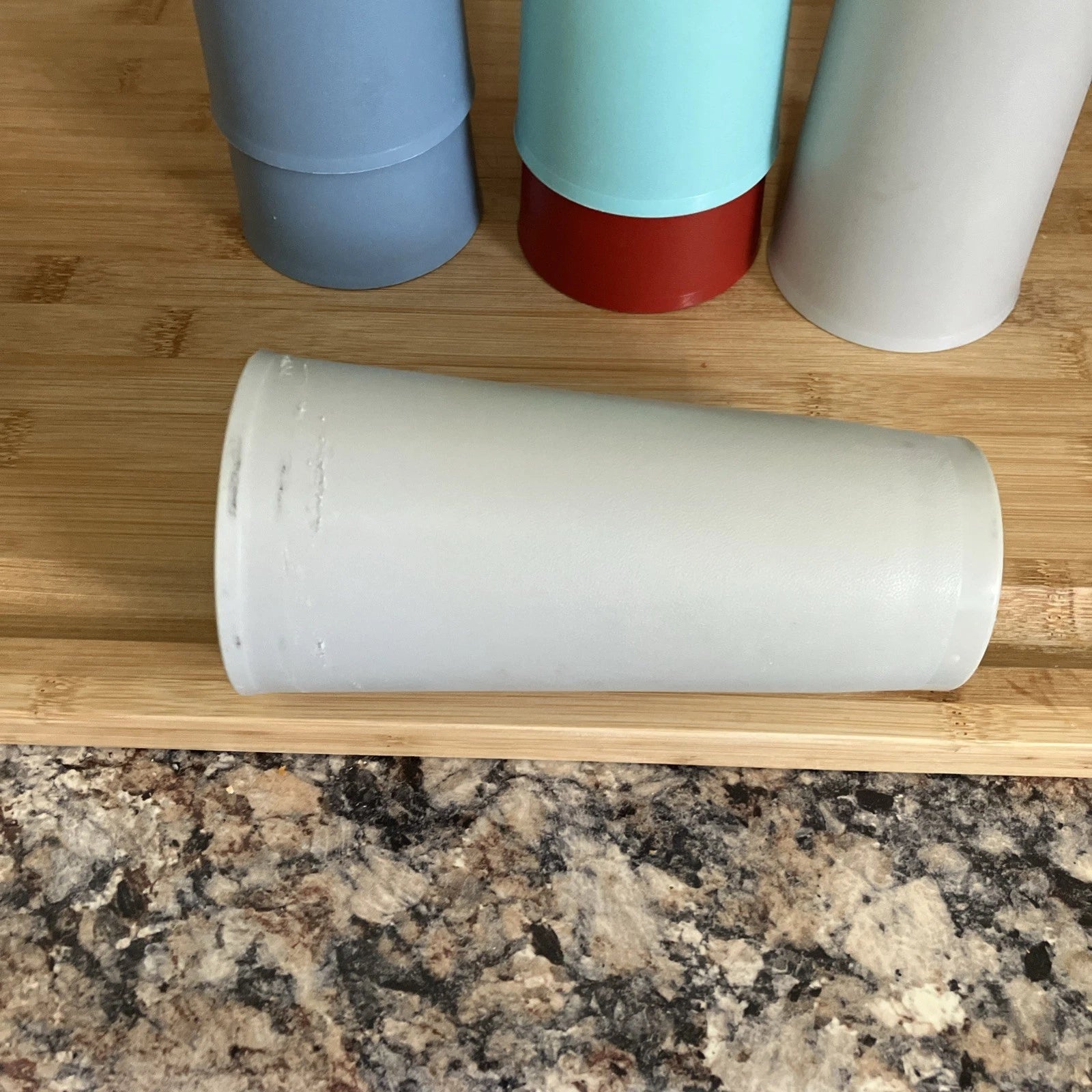 Tupperware Drink Beverage Tumblers Glasses 1348 Set of 6 Vintage Stackable 16 Oz | eBay
