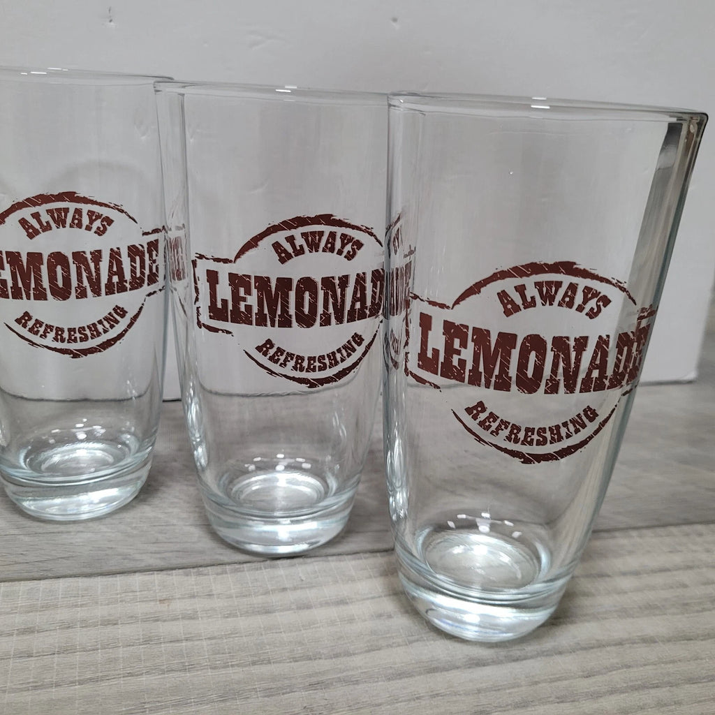 Vintage Crisa Libbey Country Folk Collection Tumblers Lemonade Glasses Set of 6 | eBay