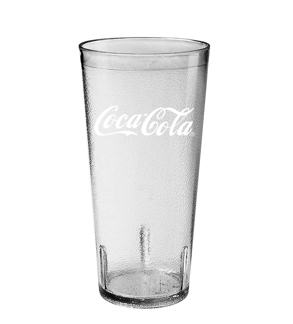 6-Coca Cola Clear Durable Plastic Restaurant Textured Tumblers Soda Cups 24 Oz | eBay