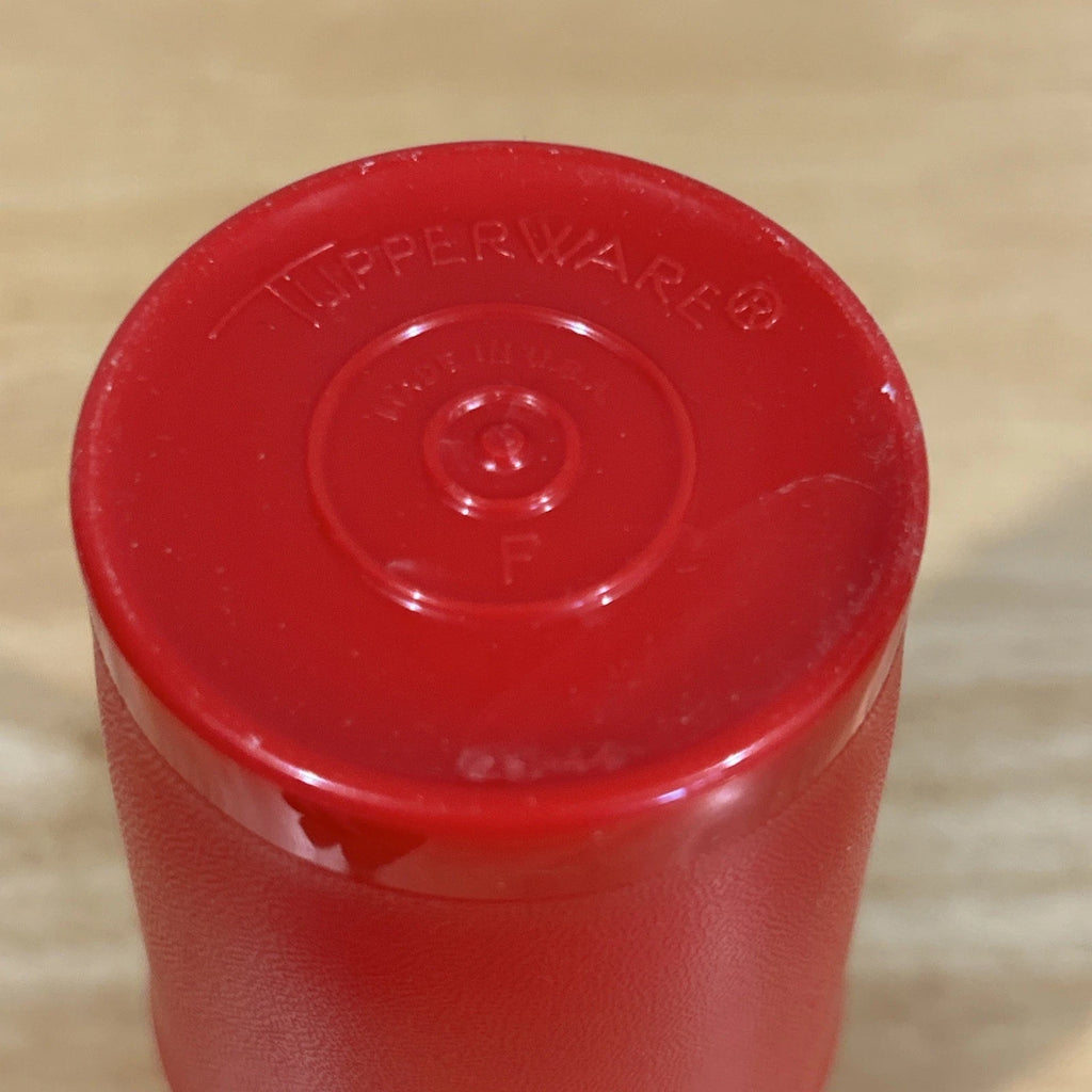 Vintage Red Tupperware Tumblers 6 oz #1251 Set of 4 + 1 Lid Juice Cups | eBay