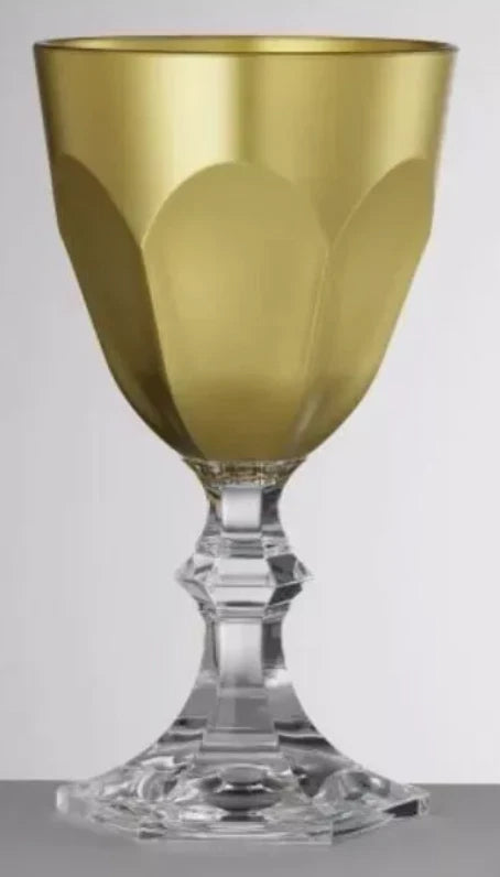 MarioLuca Giusti Dolce Vita Wine Glasses, Gold ,Set of 6 | eBay