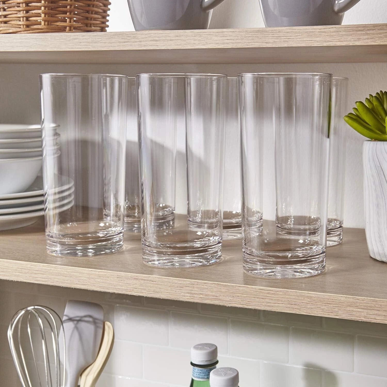 Elegant Set of 6 Clear 24oz Plastic Iced Tea Tumblers | Reusable and BPA-Free | eBay