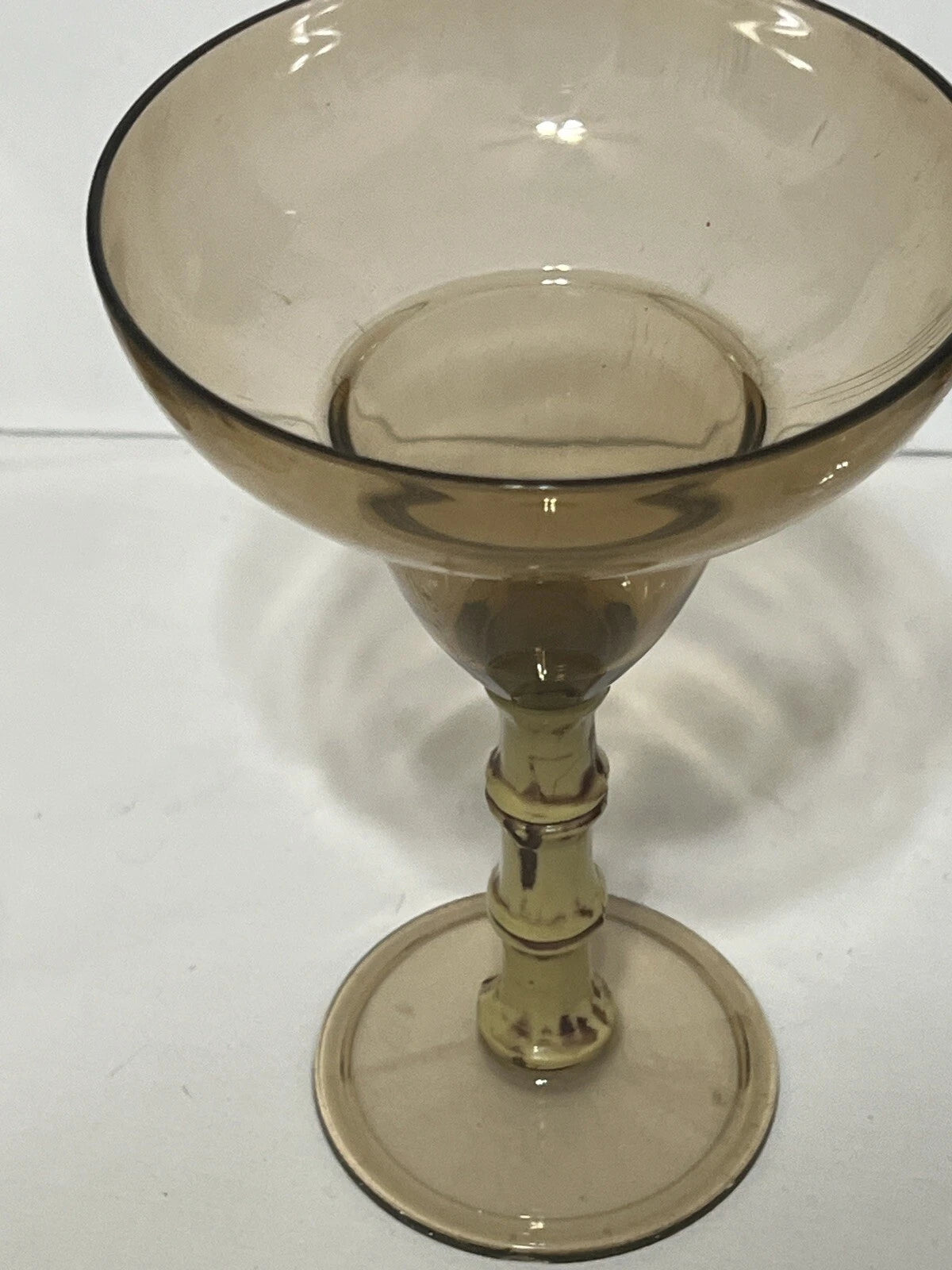 Set of 6 Acrylic Tiki Margarita Drink Glasses Bamboo Design Stem 7" h x 4.5" rim | eBay
