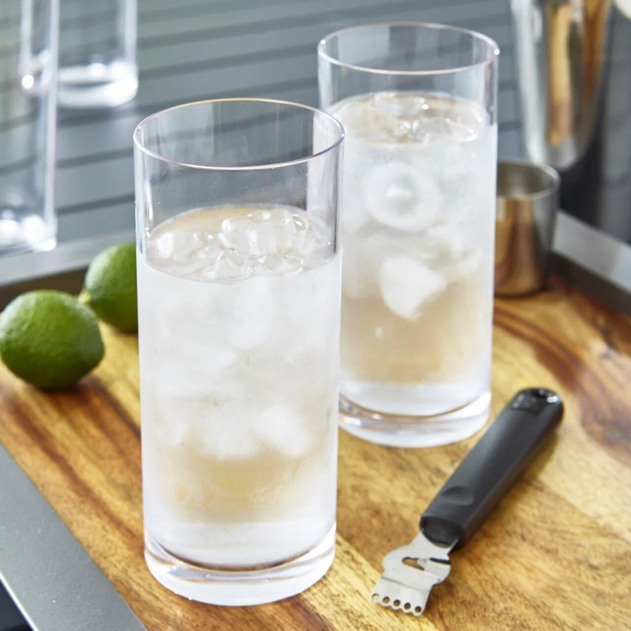 Modern 16oz Clear Plastic Water Cups Set of 6 | Reusable Tumblers Collection | eBay