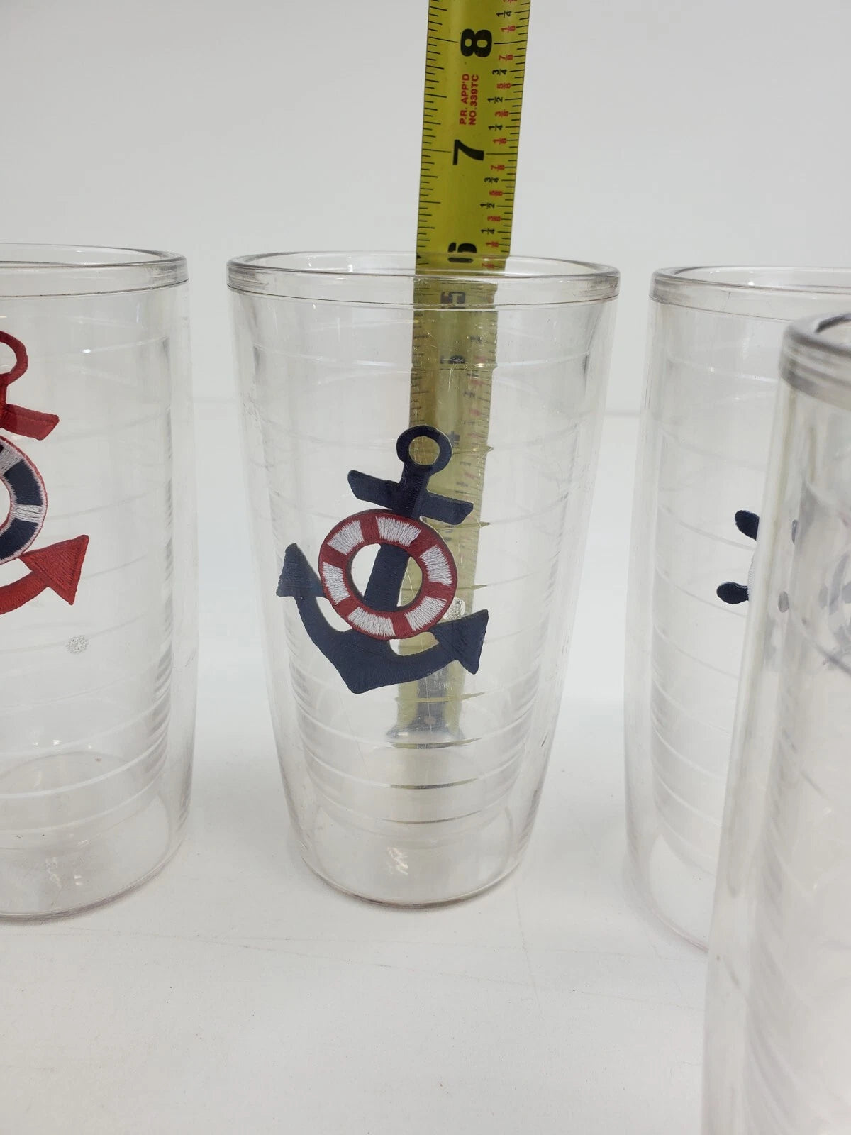 Set of 6 Plastic Insulated Nautical Tumblers 6" | eBay