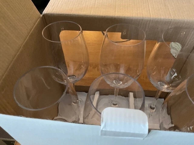 Nicole Miller Home NIB Set of 6 Outdoor Wine Glasses Tritan Plastic Shatterproof | eBay