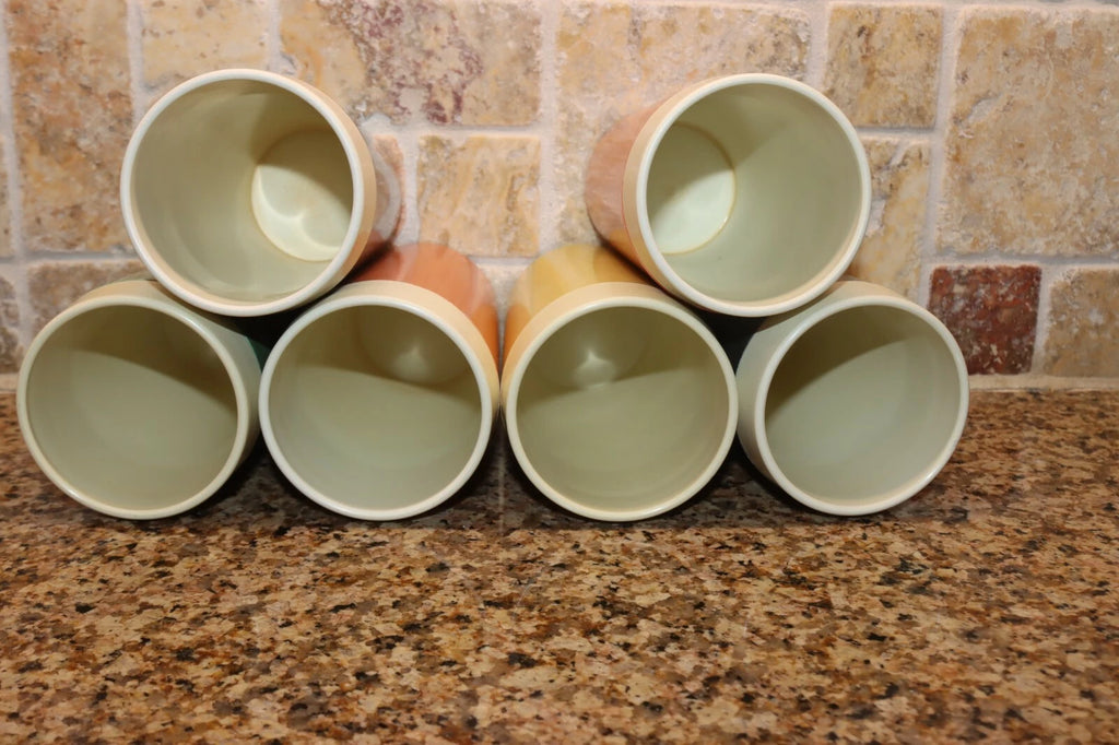 VTG GHS ware Therma-Glass SET OF SIX Colorful Hot & Cold Insulated Tumblers USA | eBay