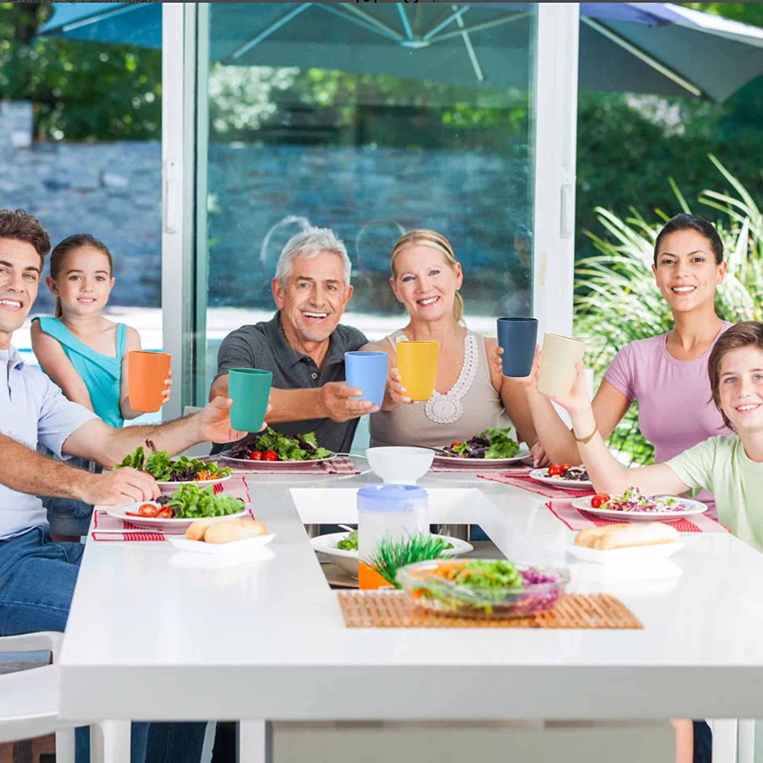 Wheat Straw Cups Set of 6 12Oz Unbreakable Reusable Stackable Tumbler Cups | eBay