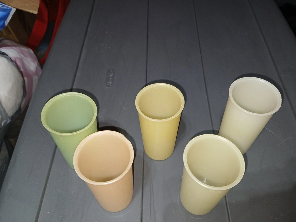 Set of 5 VTG Tupperware 117 Stackable Pastel Juice Glasses Tumblers 6 oz. | eBay