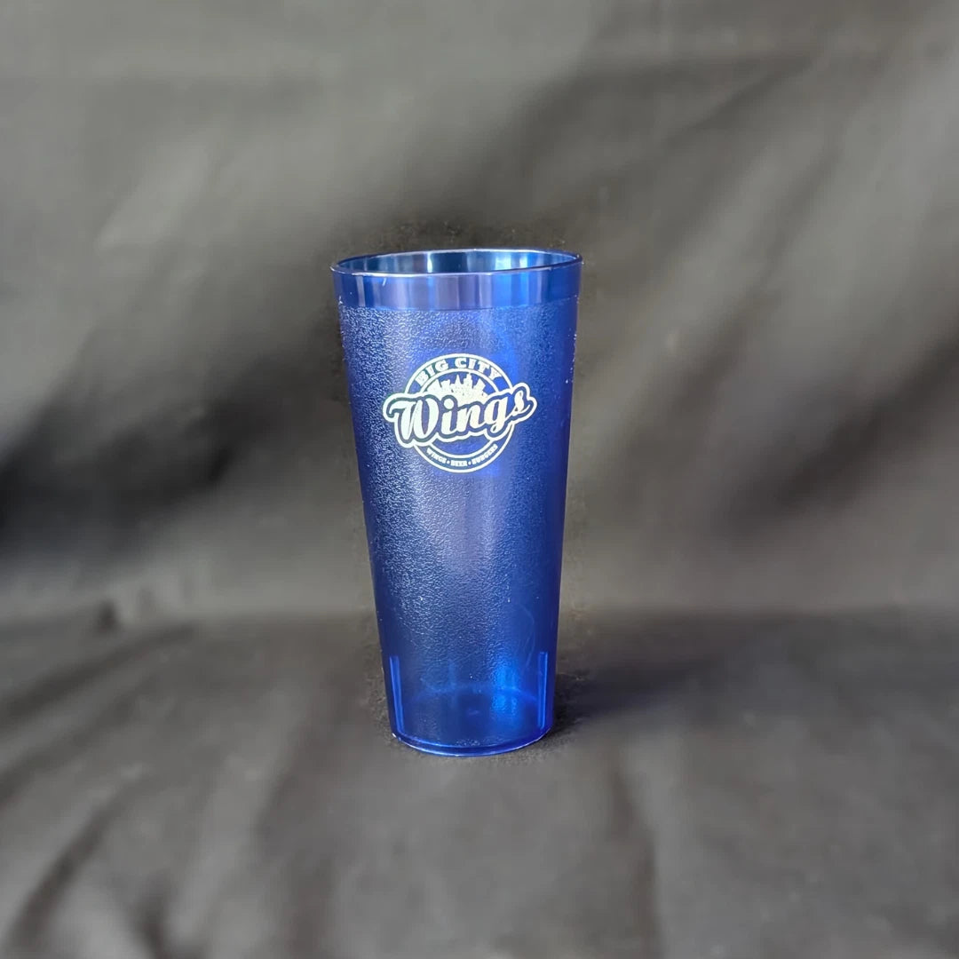 Pepsi Zero 24 oz Plastic Tumbler Cups, Cobalt Blue Set of 6, Big City Wings Logo | eBay