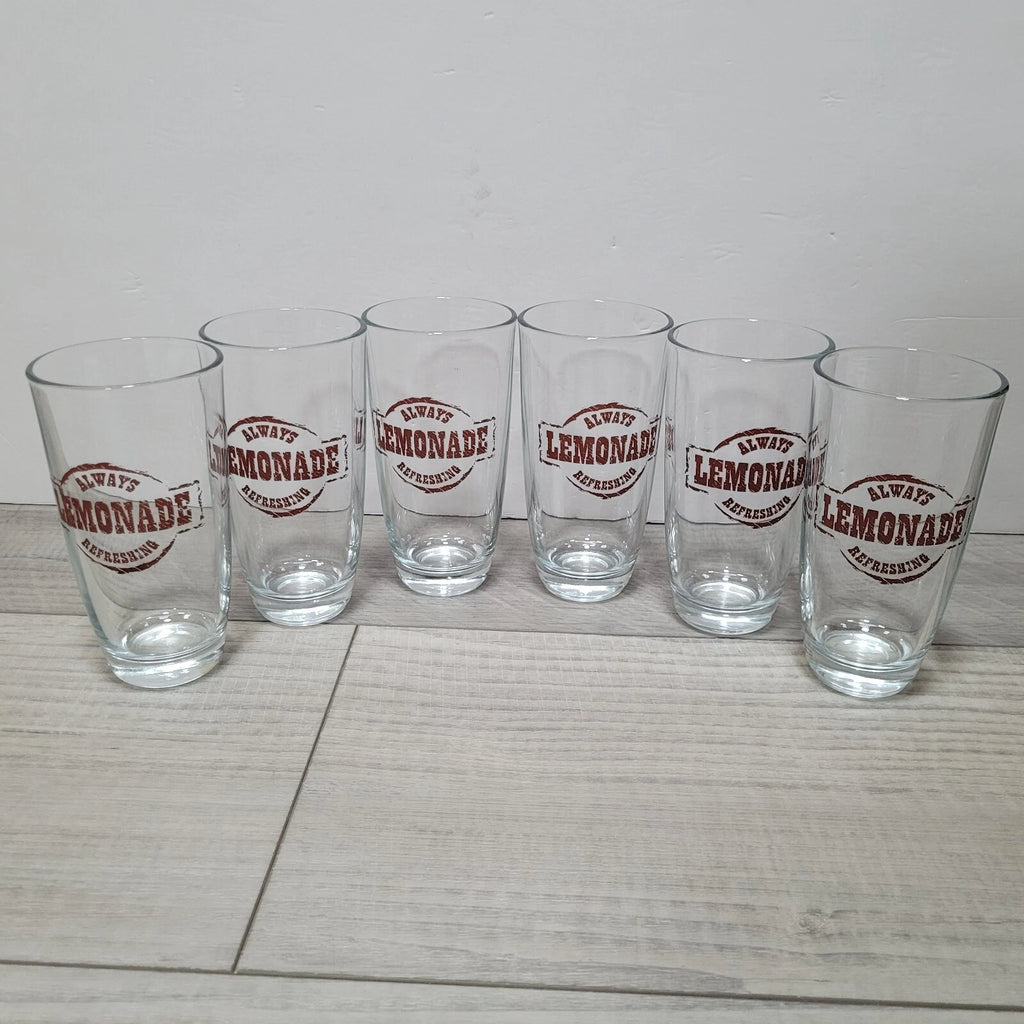Vintage Crisa Libbey Country Folk Collection Tumblers Lemonade Glasses Set of 6 | eBay