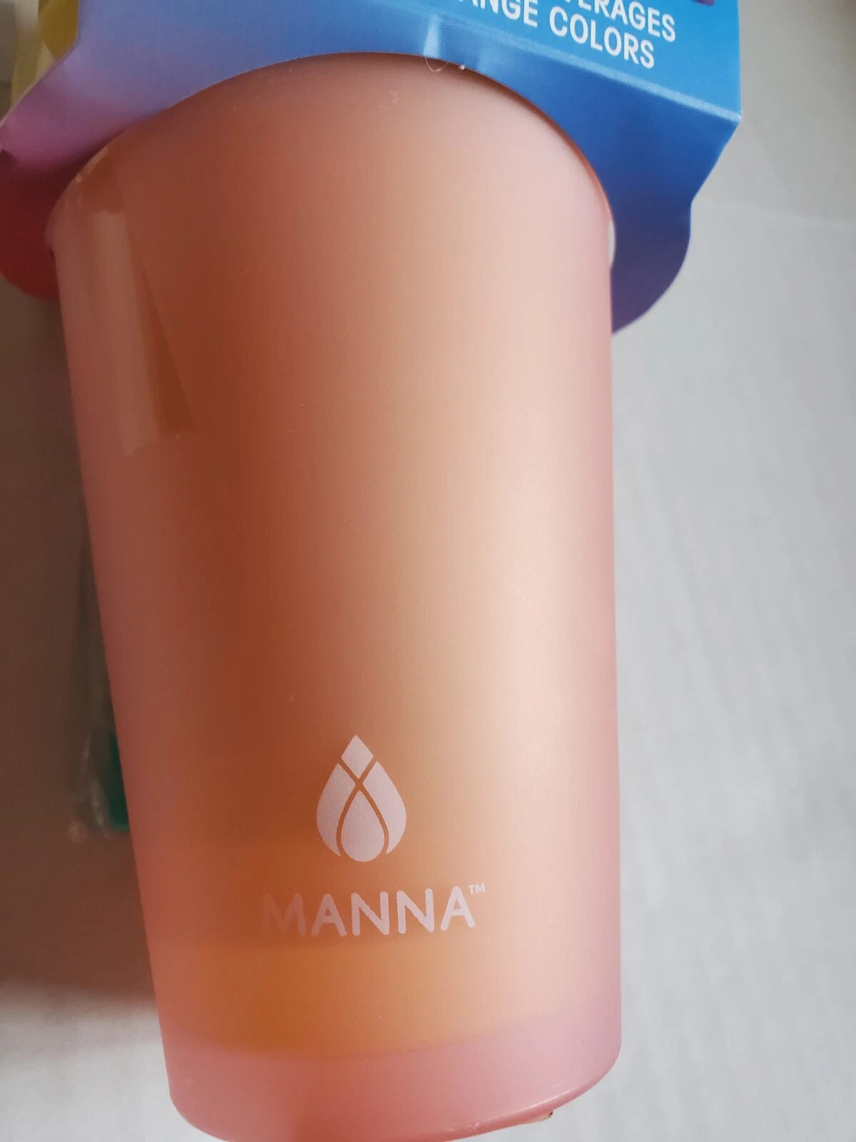 Manna Reusable Eco Friendly Color Changing Tumblers w Straws 6 Pack 12 Oz Neon | eBay
