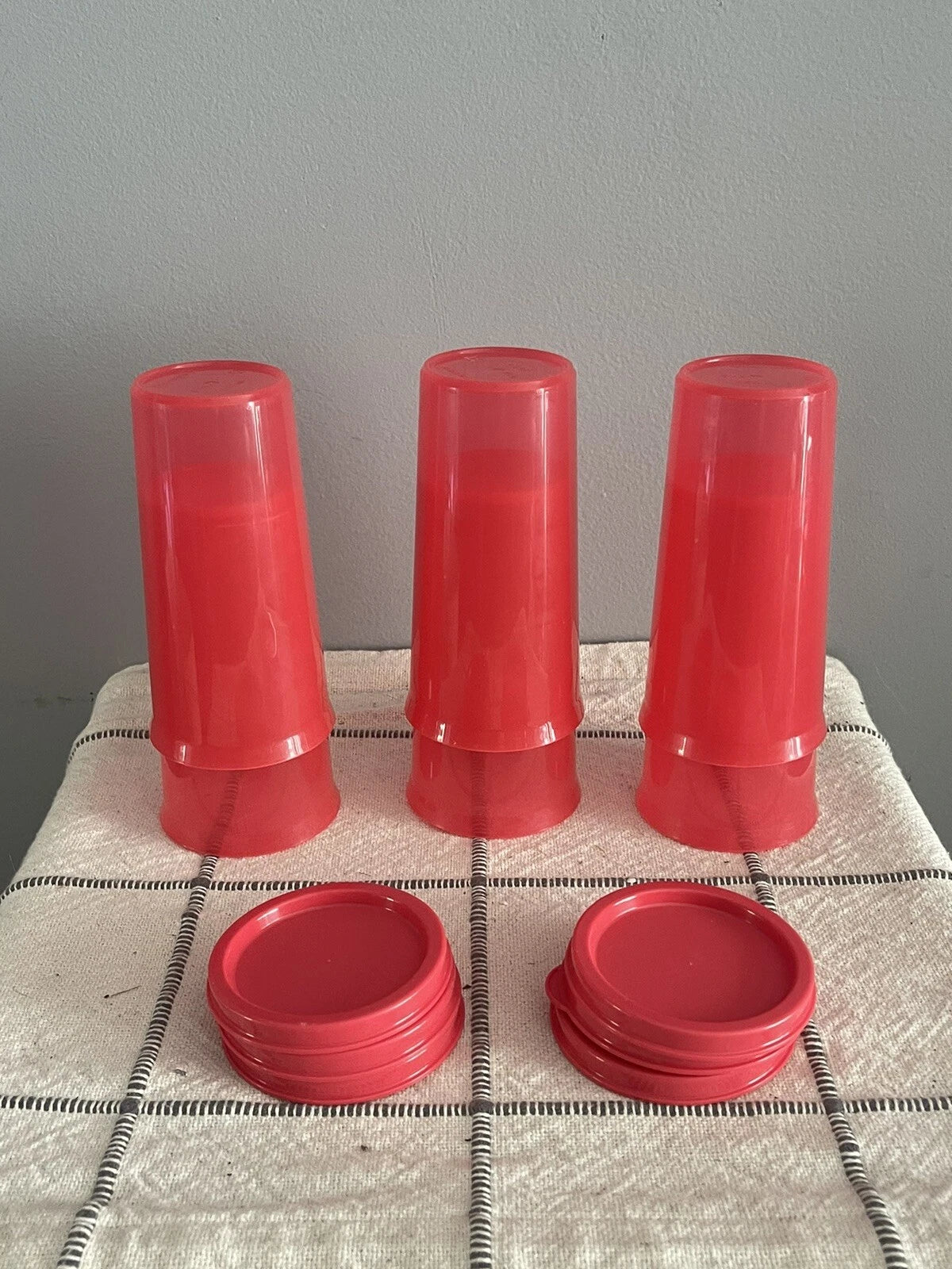 Set of 6 Stacking Tumbler 9 Oz Tupperware 6377A-1 With Lids | eBay