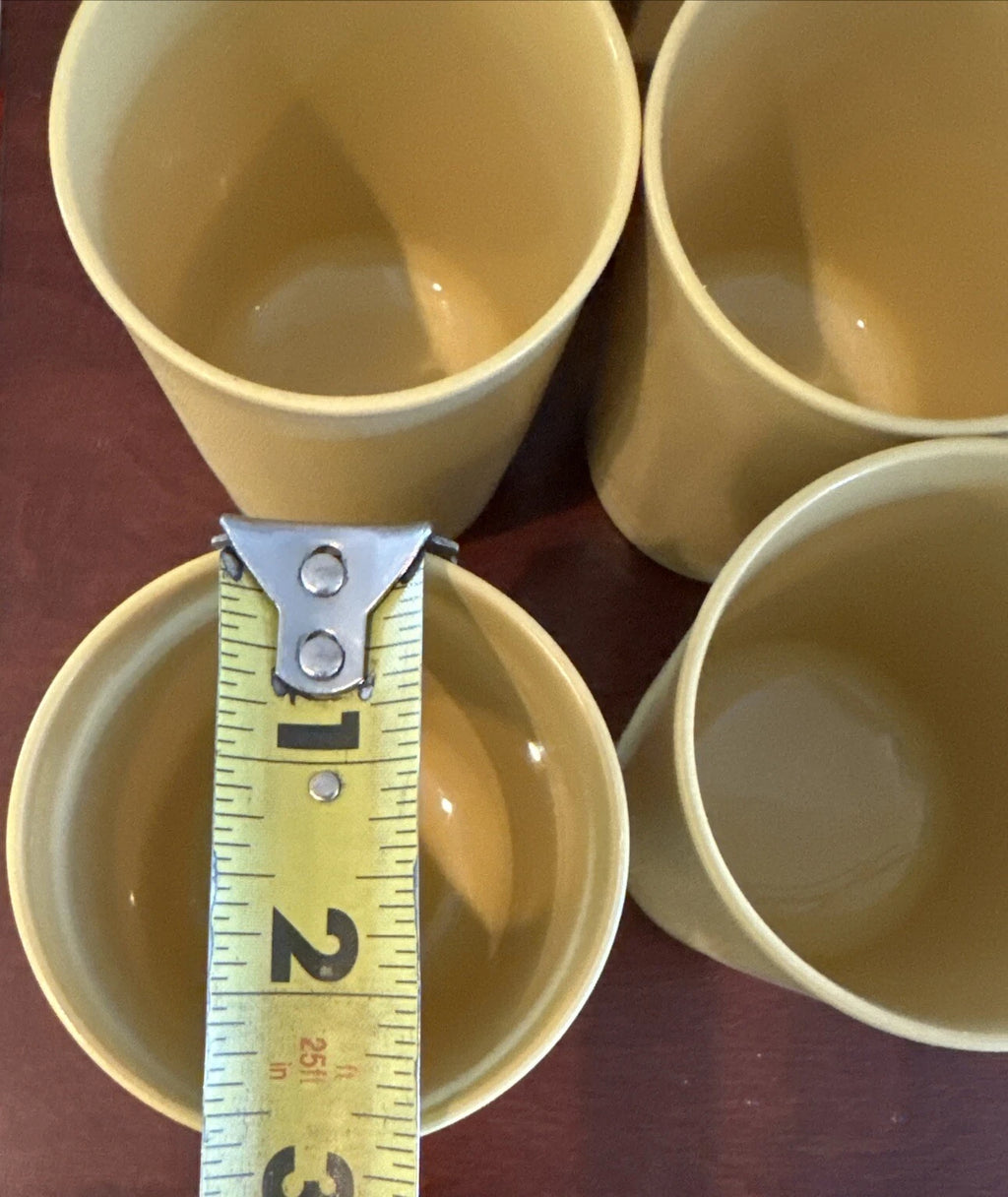 Vintage Tupperware Harvest Gold 6 oz Tumblers Cups #1251 Set of 6 Plastic | eBay