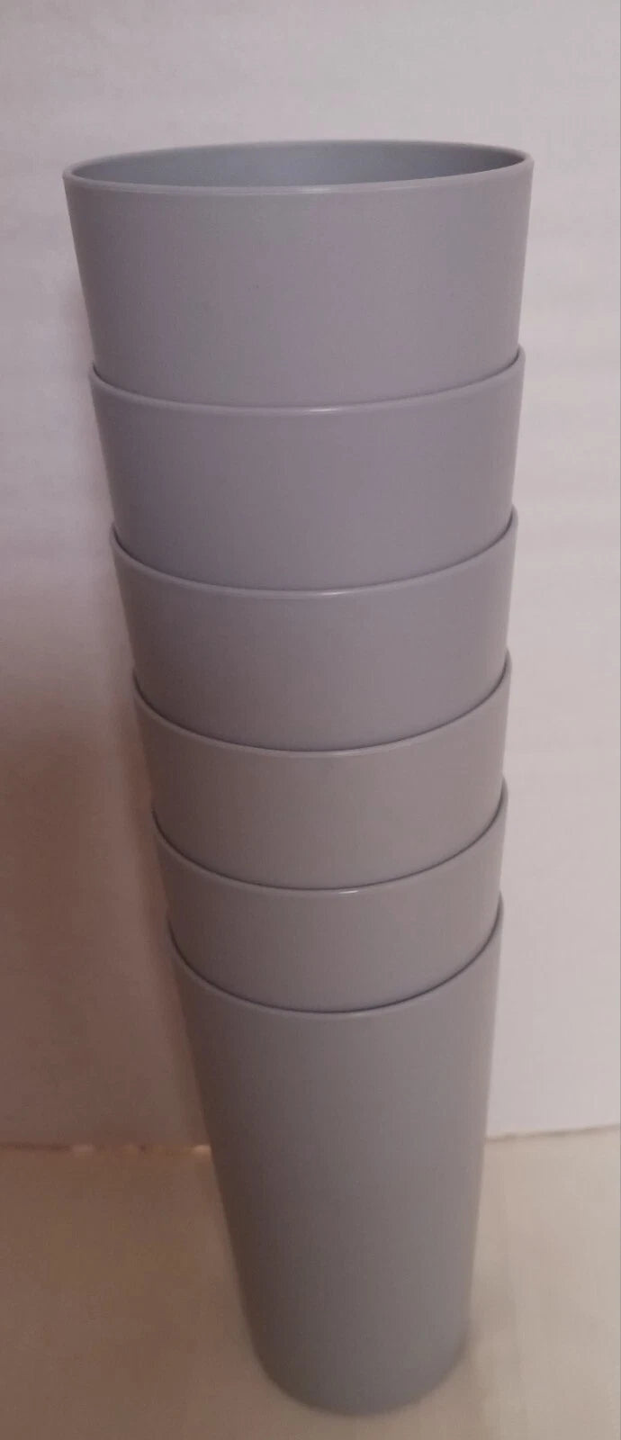 Mainstays Plastic 26 Ounce Tumbler Cups Set Of 6, Gray Color BPA Free New | eBay